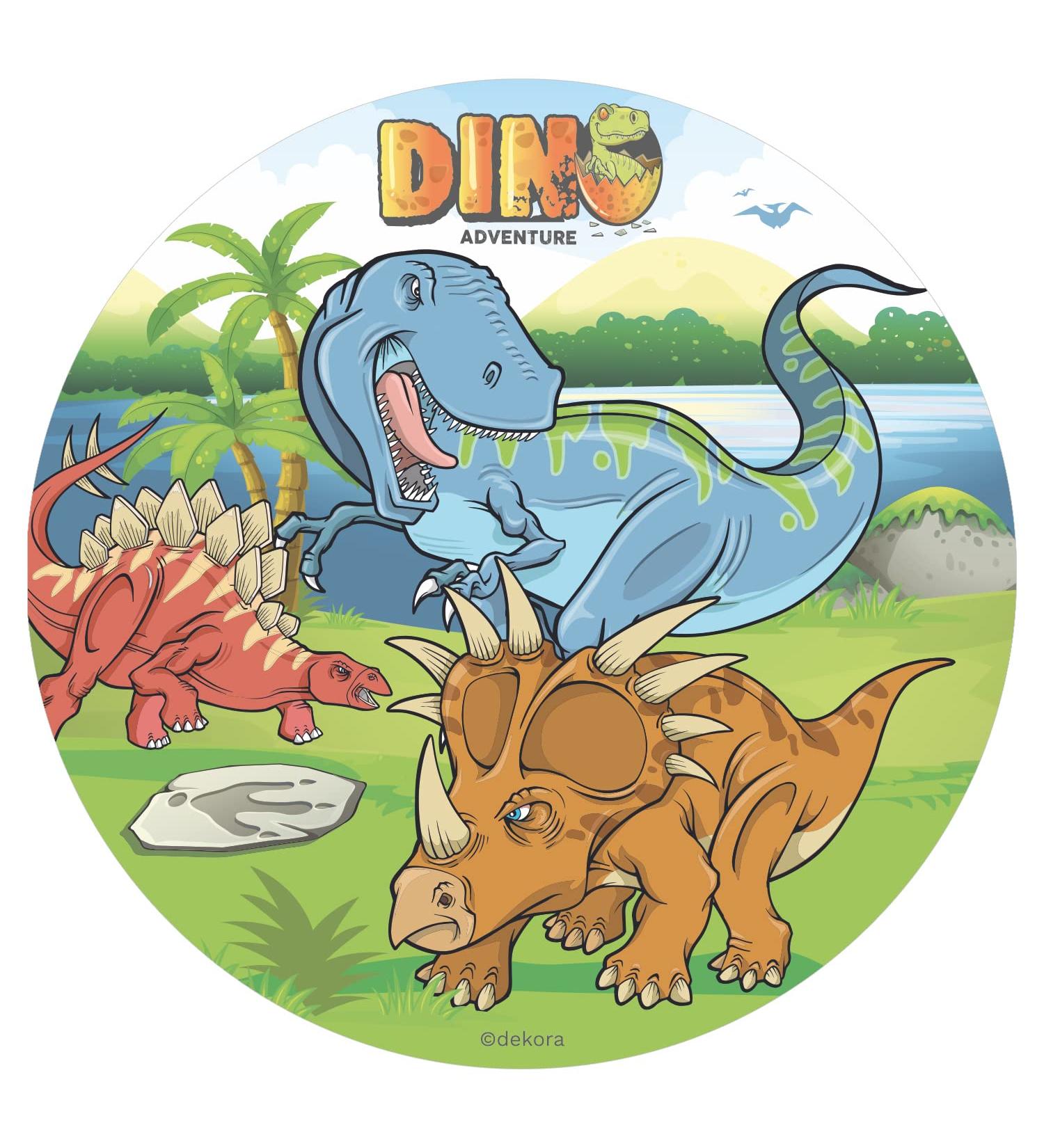 Dekora - 145093 Dinosaur Edible Wafer Paper Cake Topper| Rice Paper | - 20cm - Buy Online on GoSupps.com
