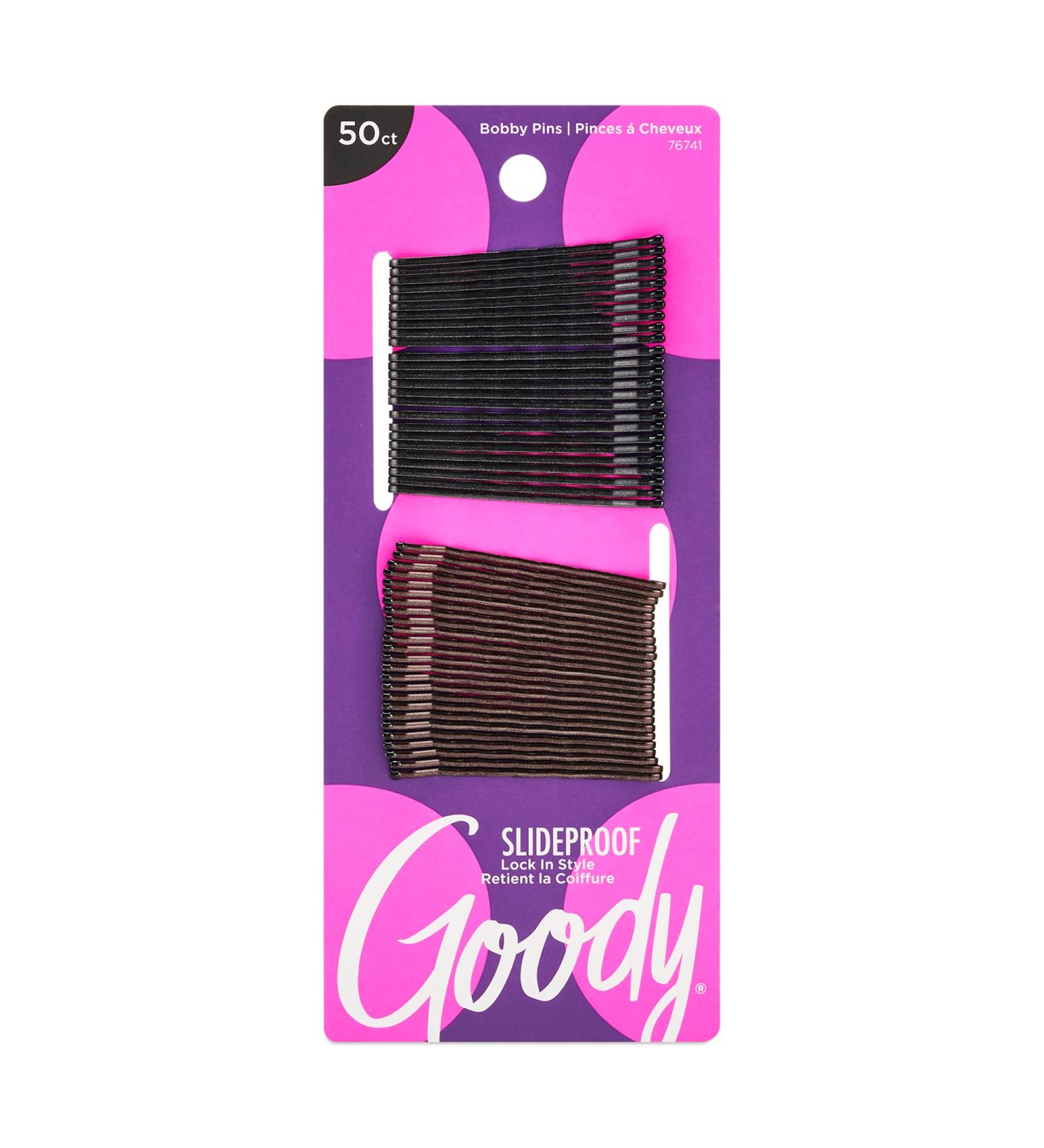 Goody Metallic Bobby Pins - 50 Count Black - 2 Inch Pin | Hair Accessories for Styling and Securing Hair | Pain-Free Hold for All Hair Types - Buy Online on GoSupps.com