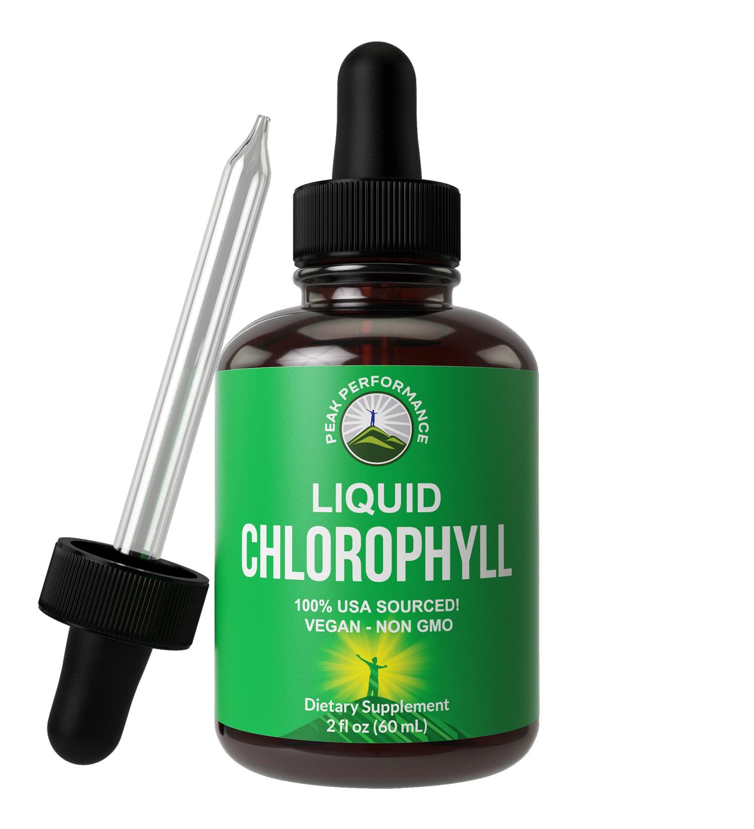 Chlorophyll Liquid Drops - Vegan, Non-GMO, Gluten-Free Supplement for Energy, Skin Care, and Immune Support - Natural Deodorant - USA Sourced - Buy Online on GoSupps.com
