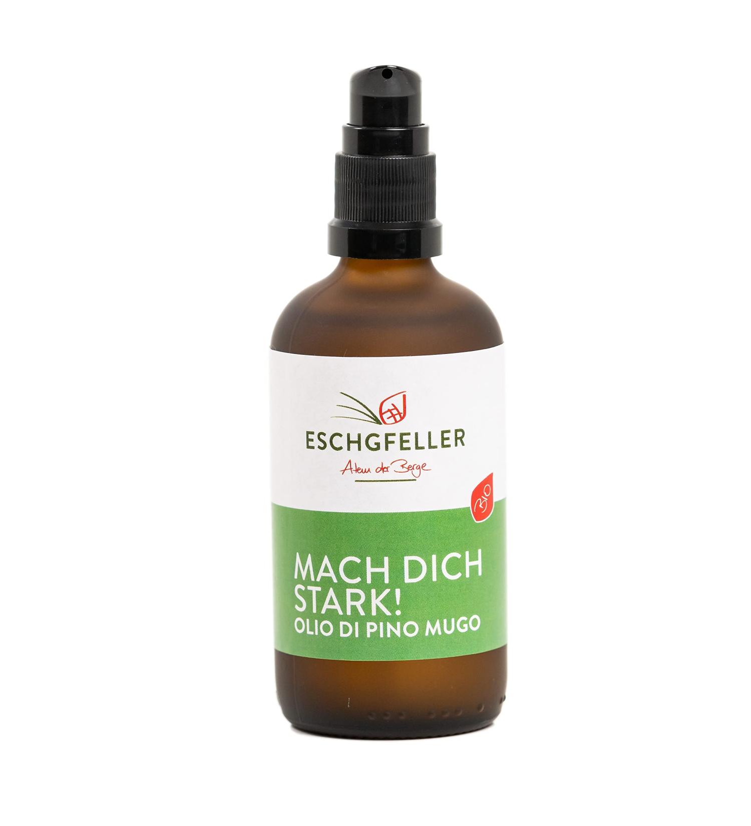 Eschgfeller Mountain Pine Body Oil 100ml - Stimulating Massage Oil from South Tyrol | Make Yourself Strong! - Buy Online on GoSupps.com