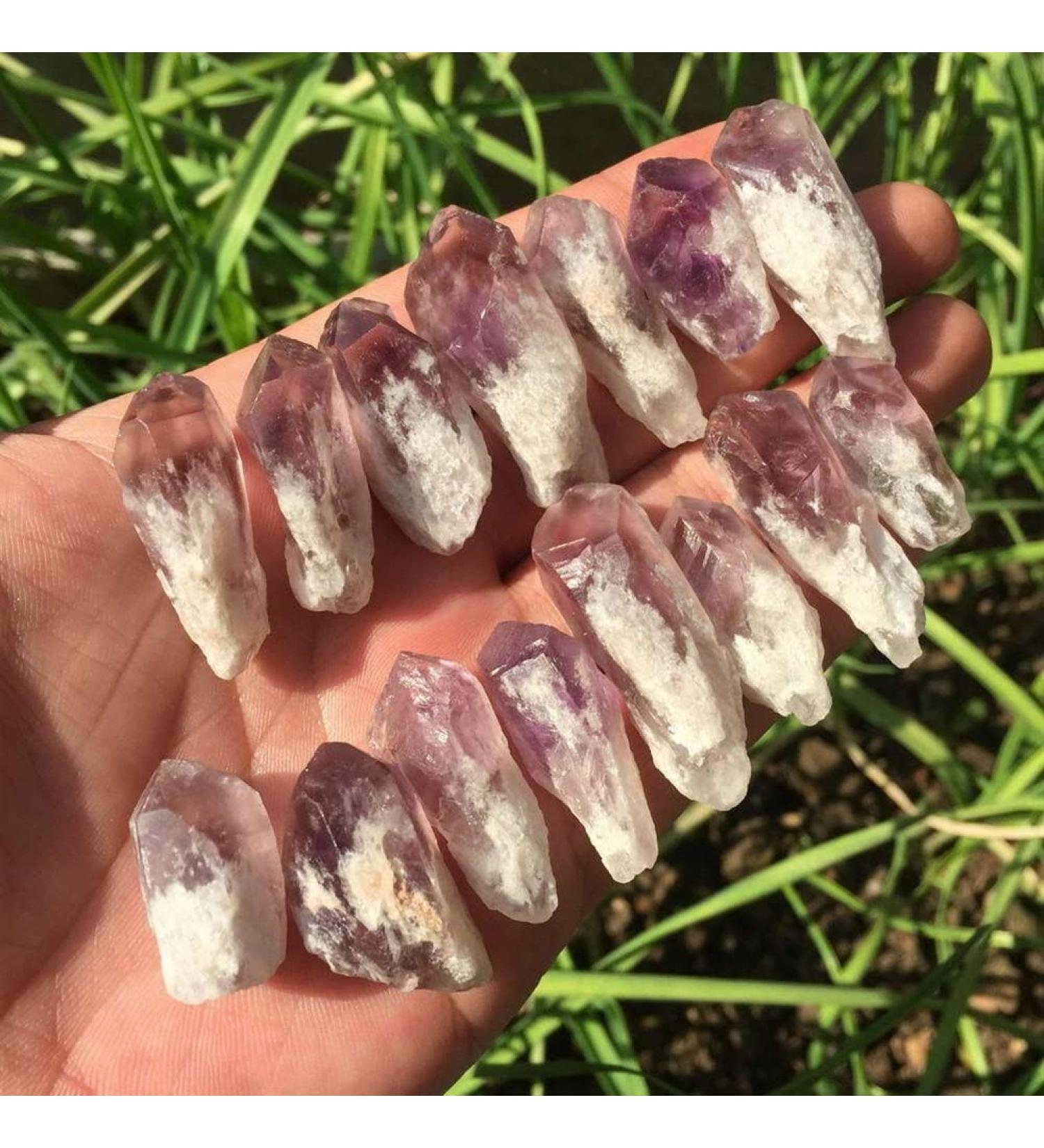 Crystal Decoration 1/4 lb Lot Brazilian Rough Amethyst Points Raw Crystals - Buy Online on GoSupps.com