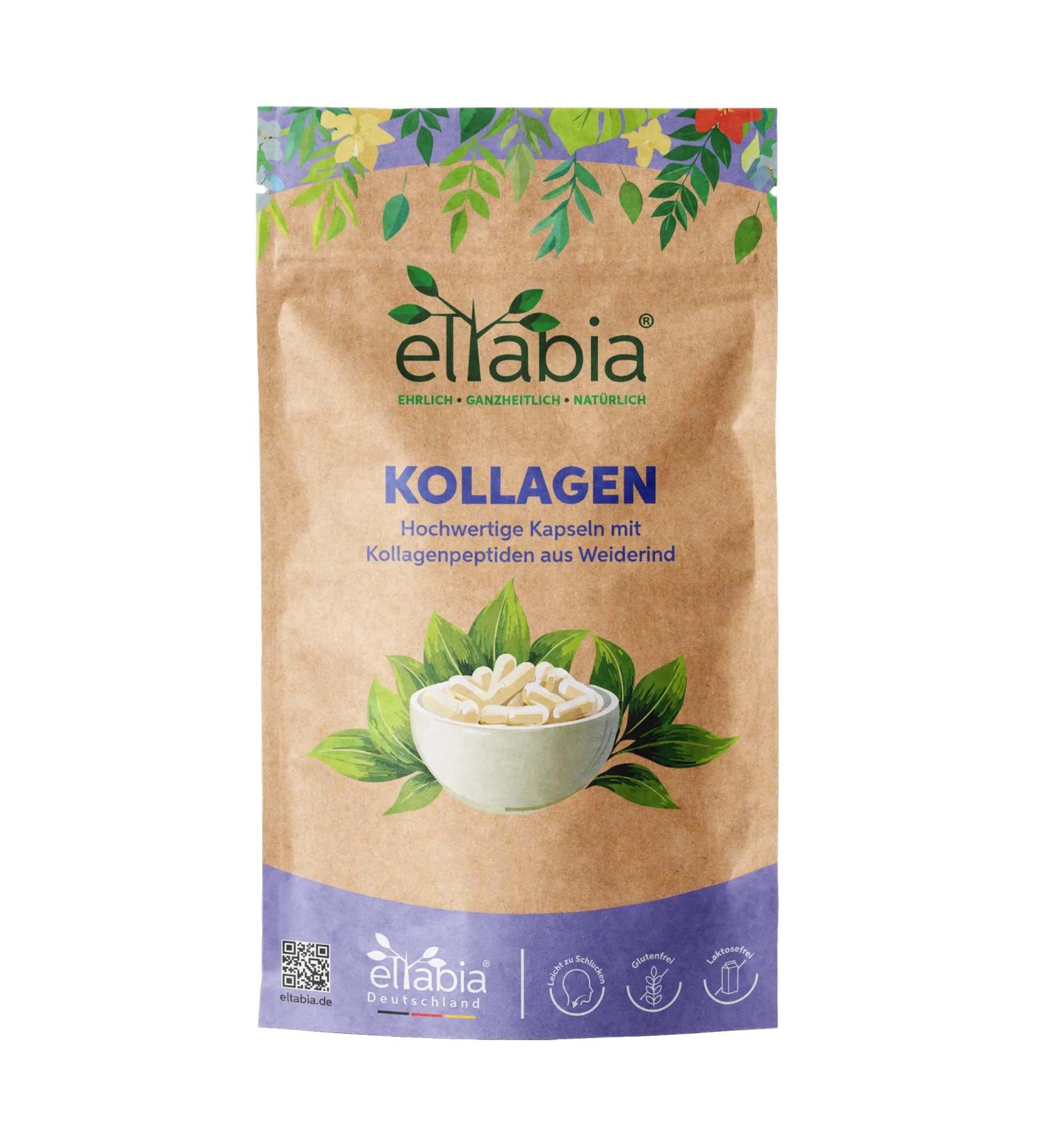  eltabia 500 Collagen Capsules | High Dose 1500mg Per Day | Premium Bovine Collagen Peptides - Buy Online on GoSupps.com