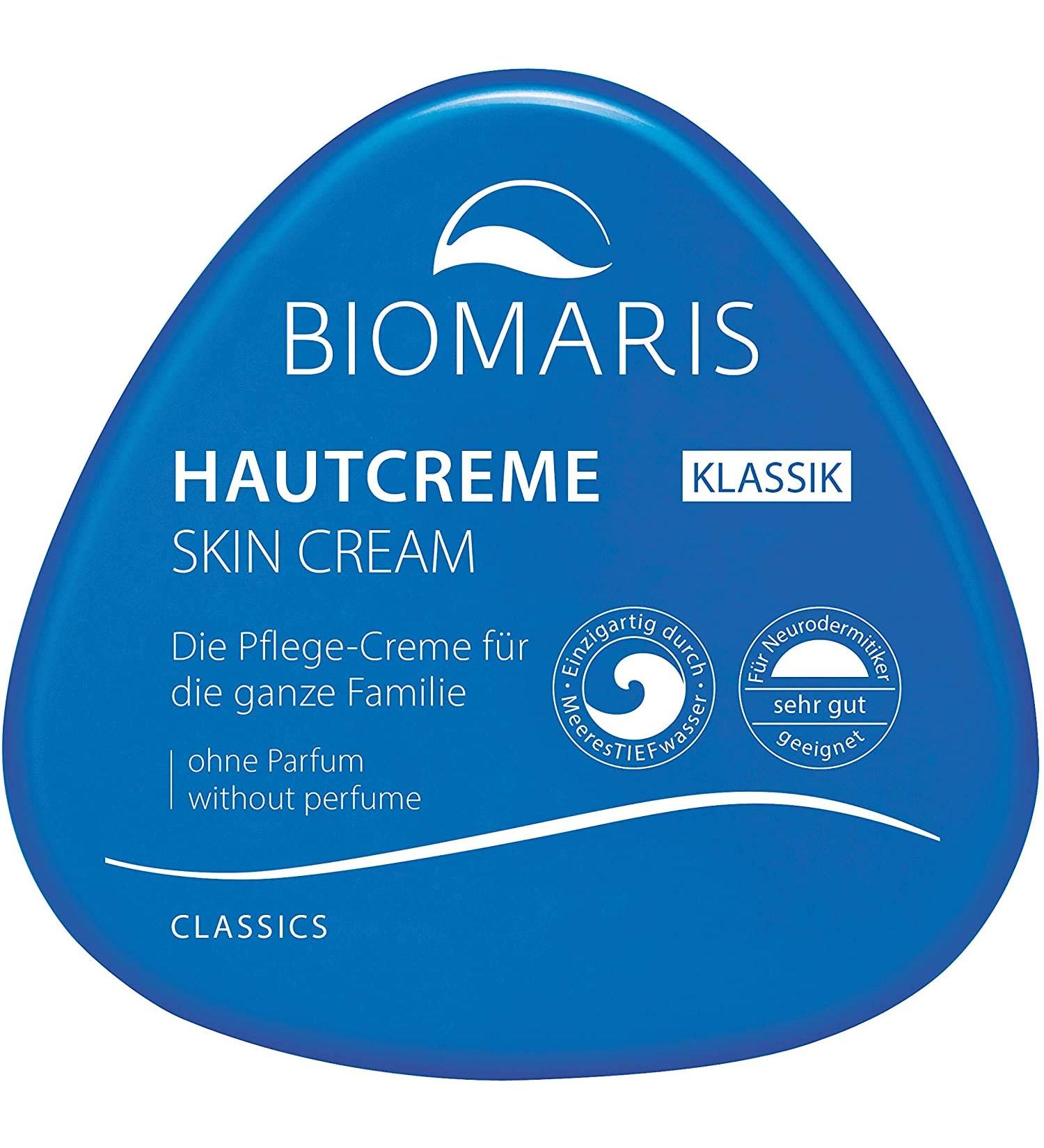 2x Biomaris Skin Cream Classic Perfume-free skin cream 250ml each with sea DEEP water
