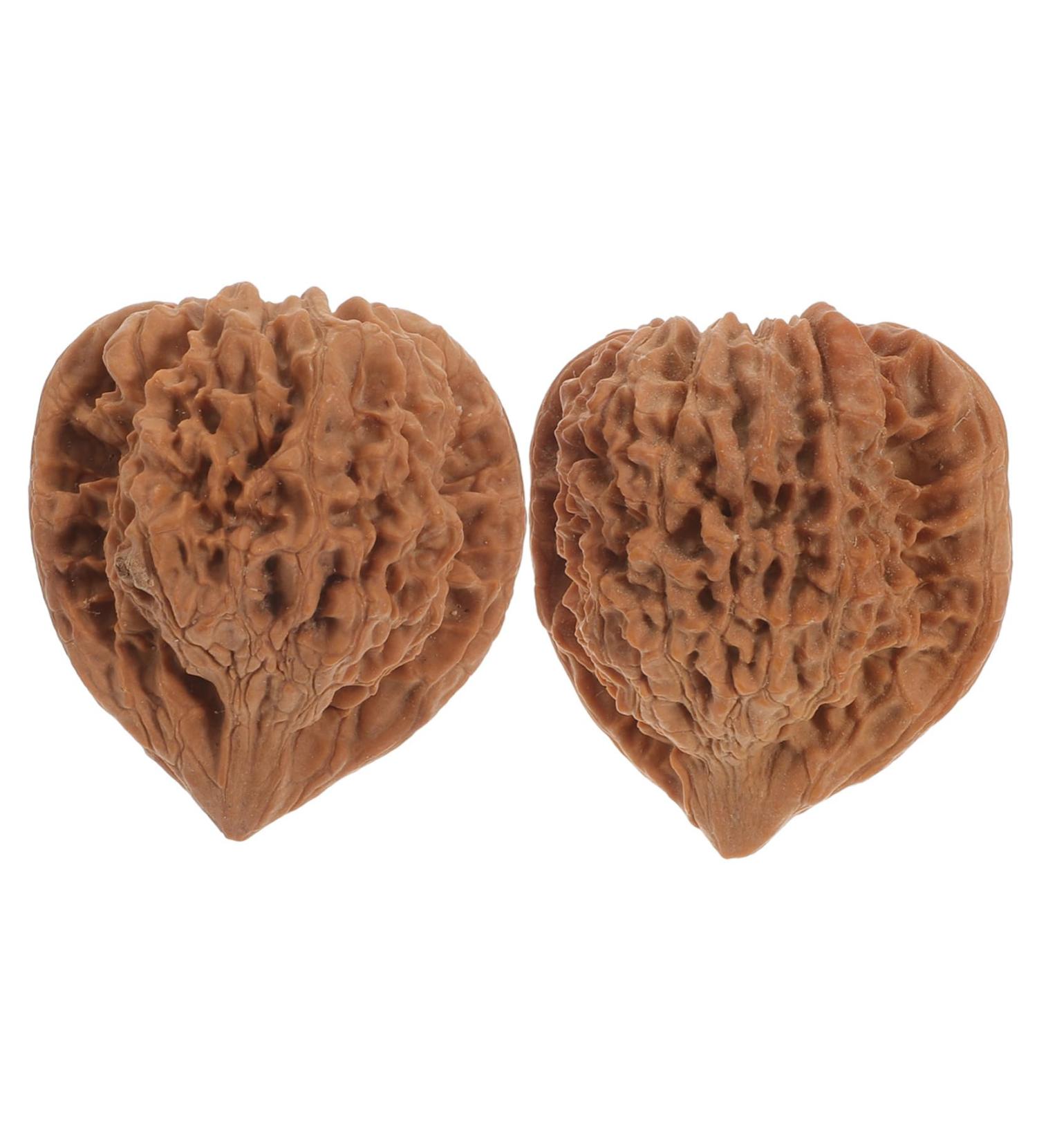 Beaupretty 2-Pack Walnut Stress & Hand Massage Balls Fitness Hand Training & Stress Relief for Adults - Buy Online on GoSupps.com