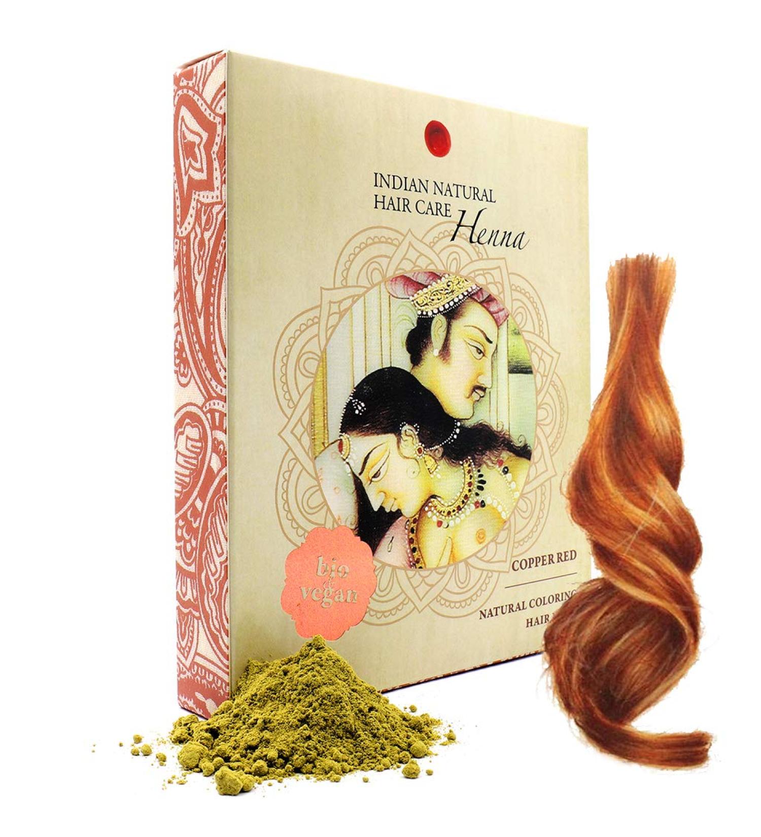 Organic Red Henna Powder - 7 oz - Indian Natural Hair Dye - Buy Online on GoSupps.com