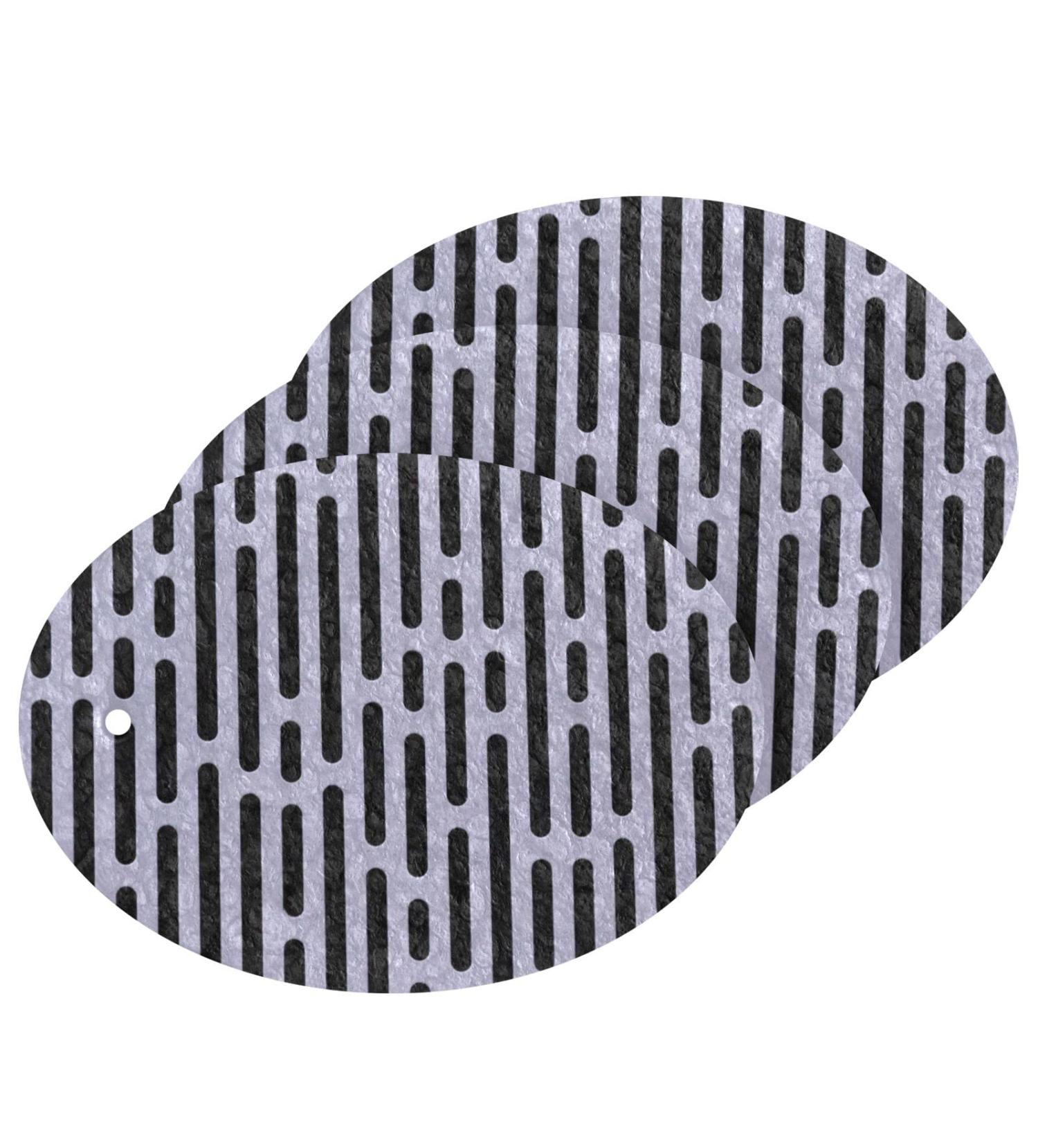 3-Pack Cleaning Kitchen Sponges Oval Purple Black Stripe Kitchen Cellulose Dishwashing Wood Pulp Cotton - Buy Online on GoSupps.com
