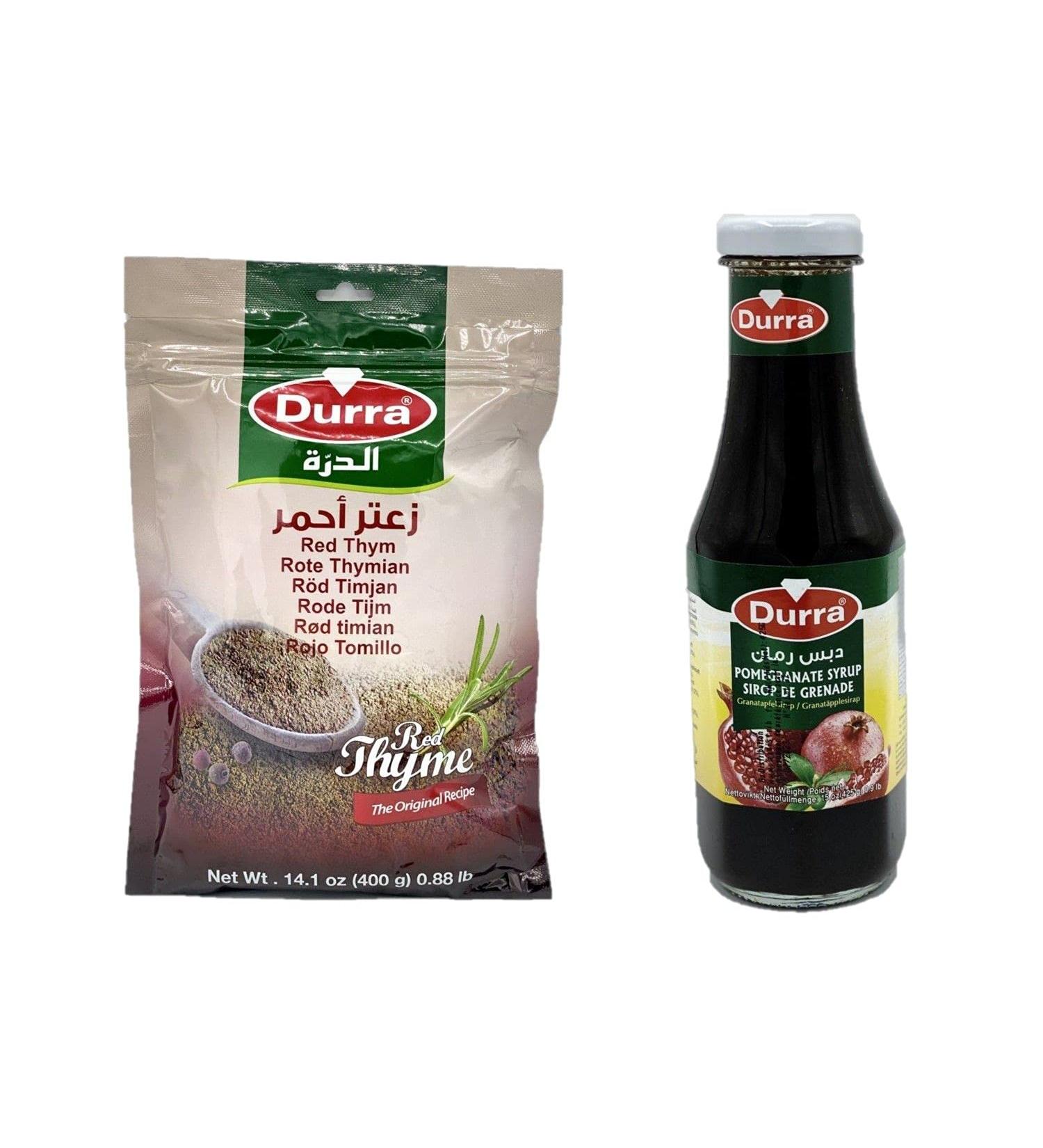 Red zaatar (400 g) and pomegranate molasses (425 g) - Durra