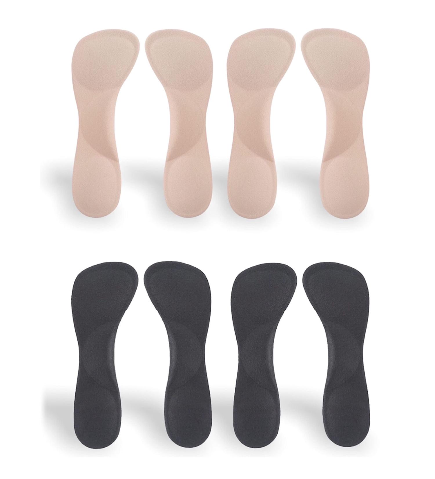 CB 4 Pairs Arch Support Insoles Silicone Gel - Shock Absorption for Women's High Heel Shoes - Nude & Black Style A - Buy Online on GoSupps.com