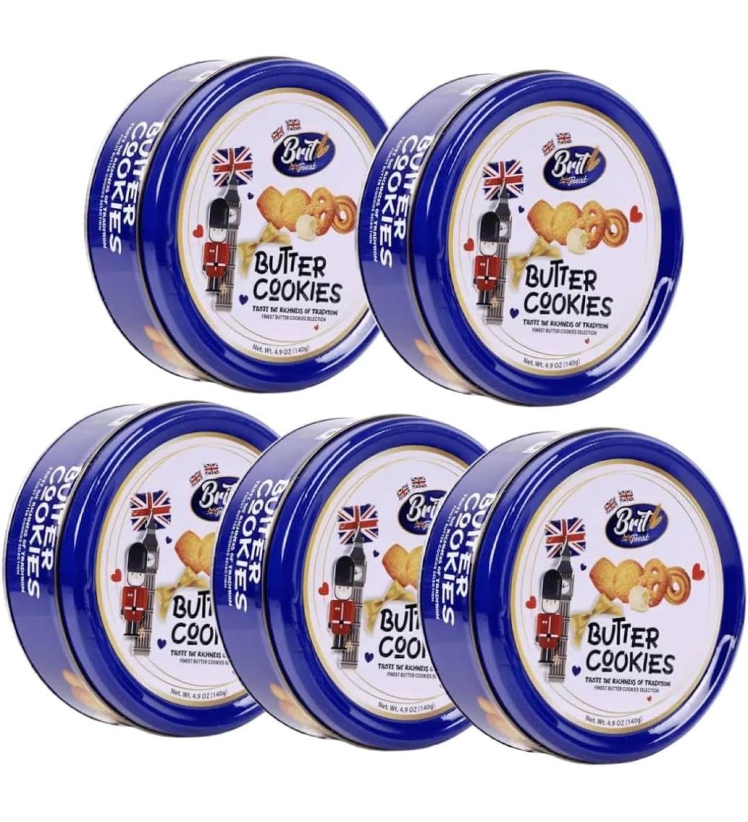 Zamfoods Deluxe Danish Butter Biscuit Assortment 140g Christmas Gift Set - British Treats Mothers & Father's Day Gift Cookie Gift (15 Boxes)