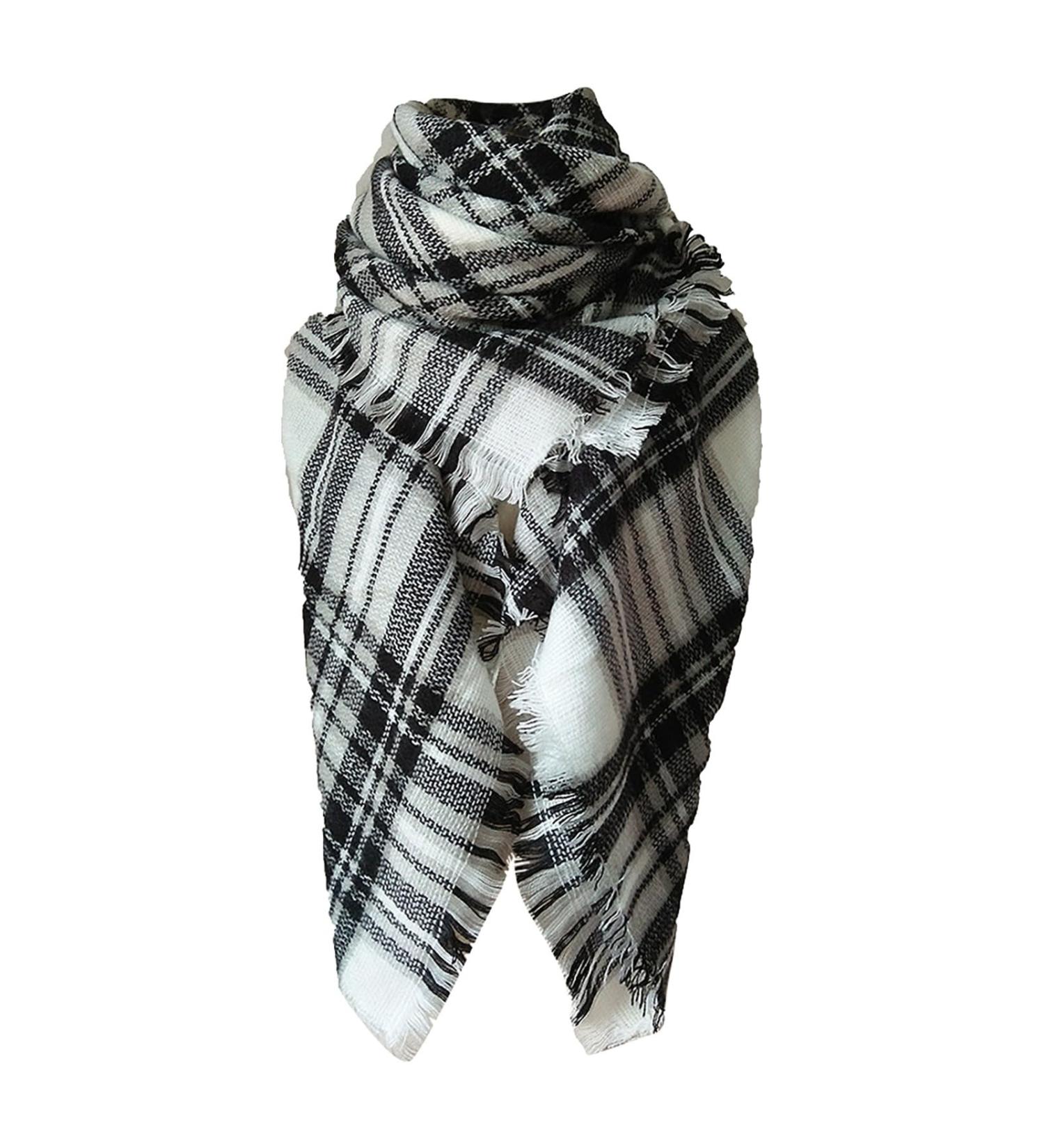 Buy HANXIULIN Elegant Triangle Scarf | Luxurious Grey Button Ladies Scarf Stylish Women's Accessory for All Occasions - Buy Online on GoSupps.com