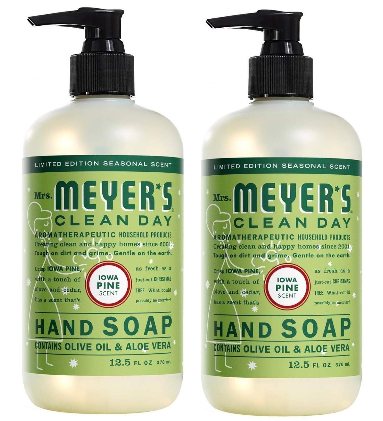 Limited Edition Scent Mrs. Meyer's - Iowa Pine Hand Soap 12.5oz - 2-PACK - Buy Online on GoSupps.com