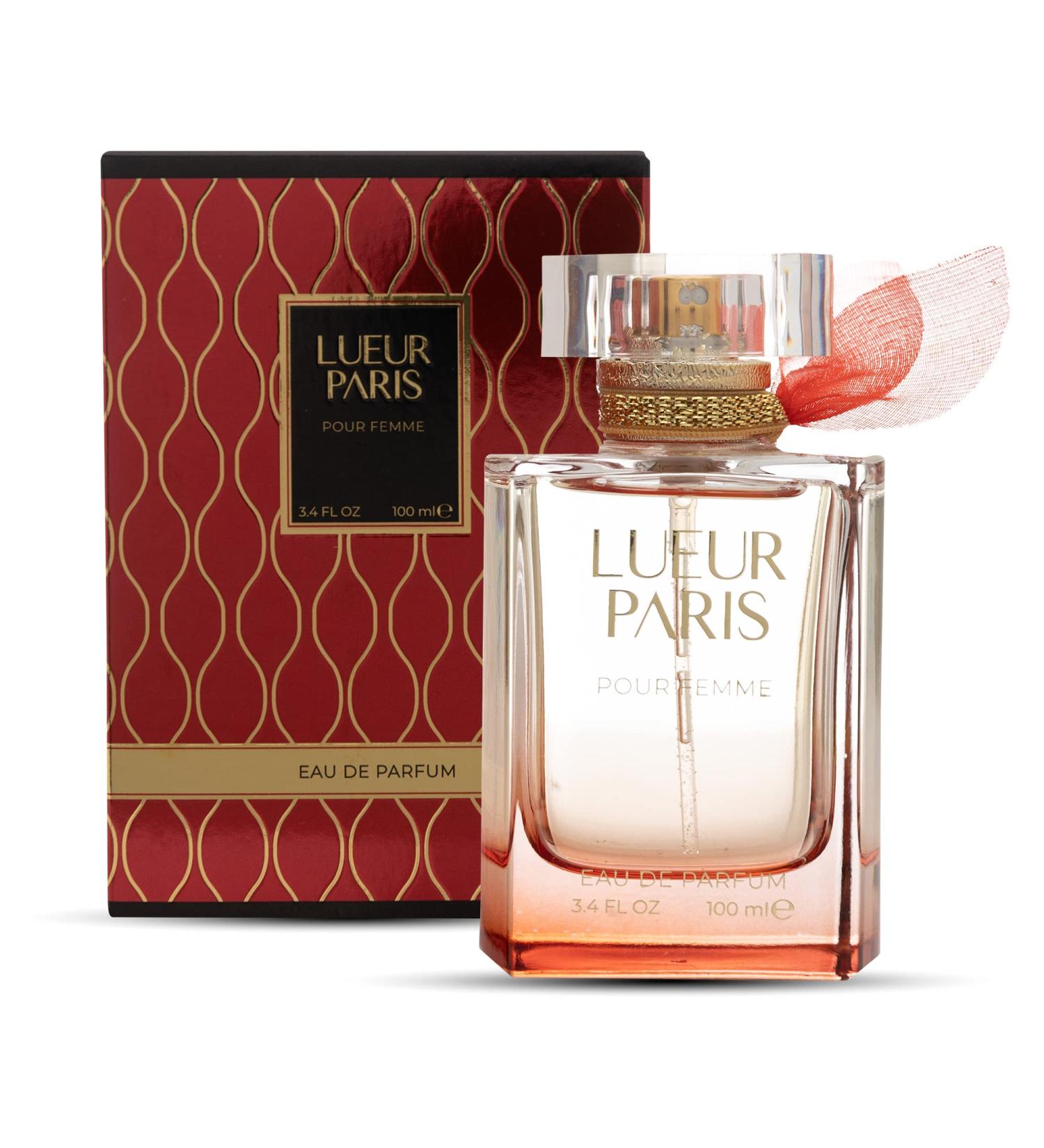 Lueur Paris Pour Femme Womens Perfume - Fruity Floral Patchouli Sweet Citrus White Musk - 3.4 fl oz / 100 ml - Buy Online on GoSupps.com