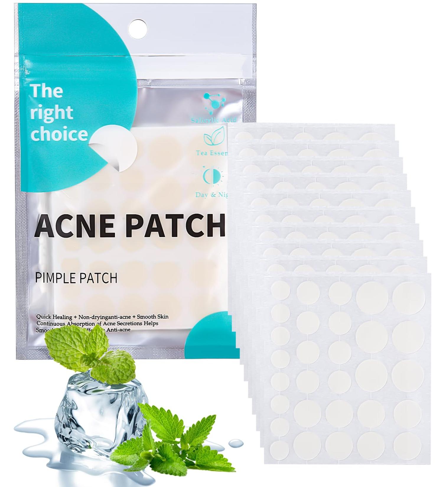 360 Pcs Hydrocolloid Pimple Patches - Invisible & Natural with Tea Tree Oil for Quick Healing of Acne & Breakouts - Buy Online on GoSupps.com