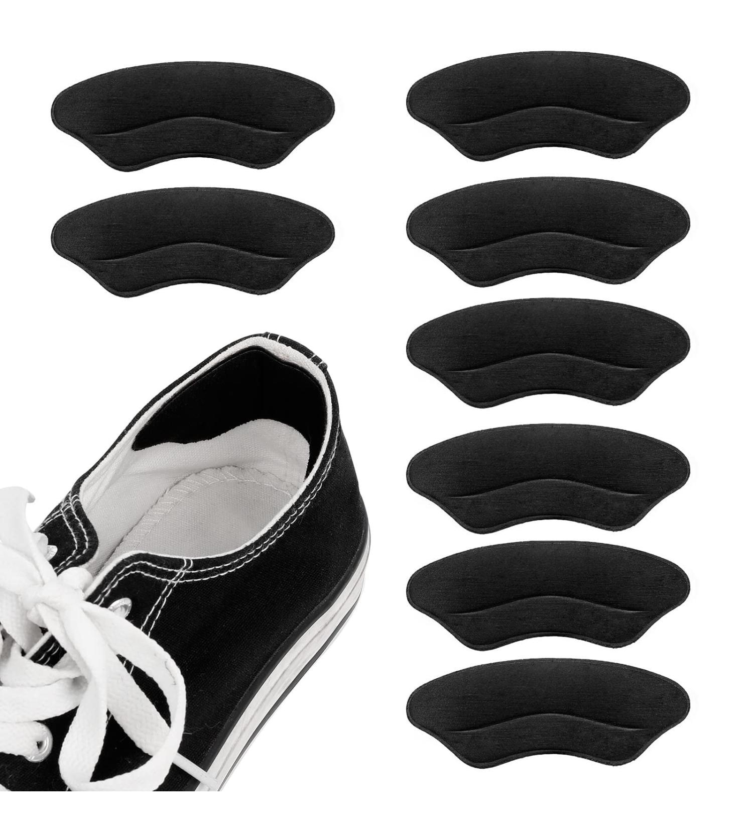 Molain Heel Grips Shoe Pads - 4 Pairs for Loose Shoes, Self-Adhesive Comfort Inserts for Men and Women - Heel Cushions for Pain Relief (Black) - Buy Online on GoSupps.com