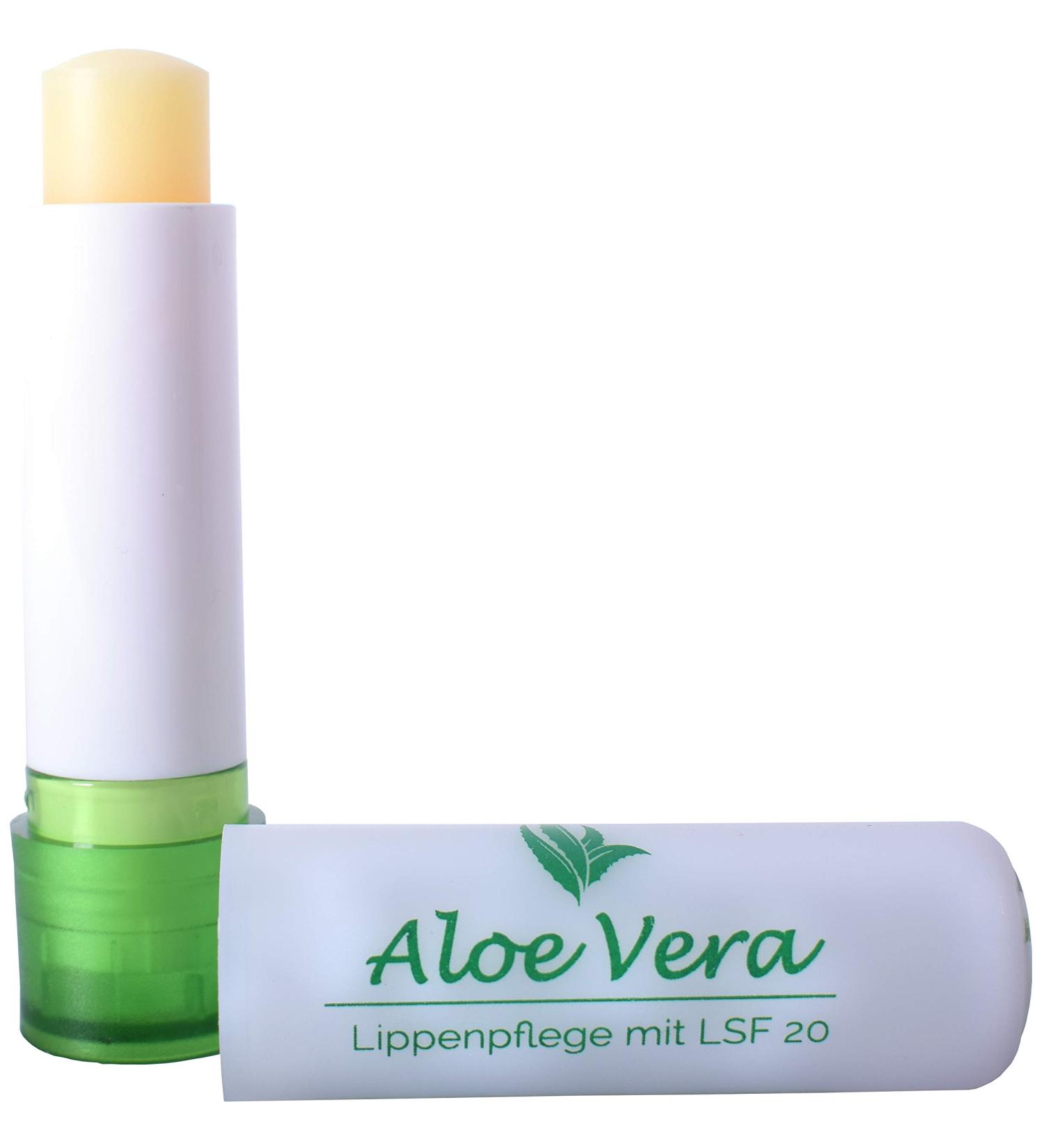 KDA Aloe Vera Lip Care with SPF 20 | Moisturizing Shea Butter Vitamin E & Beeswax - Buy Online on GoSupps.com