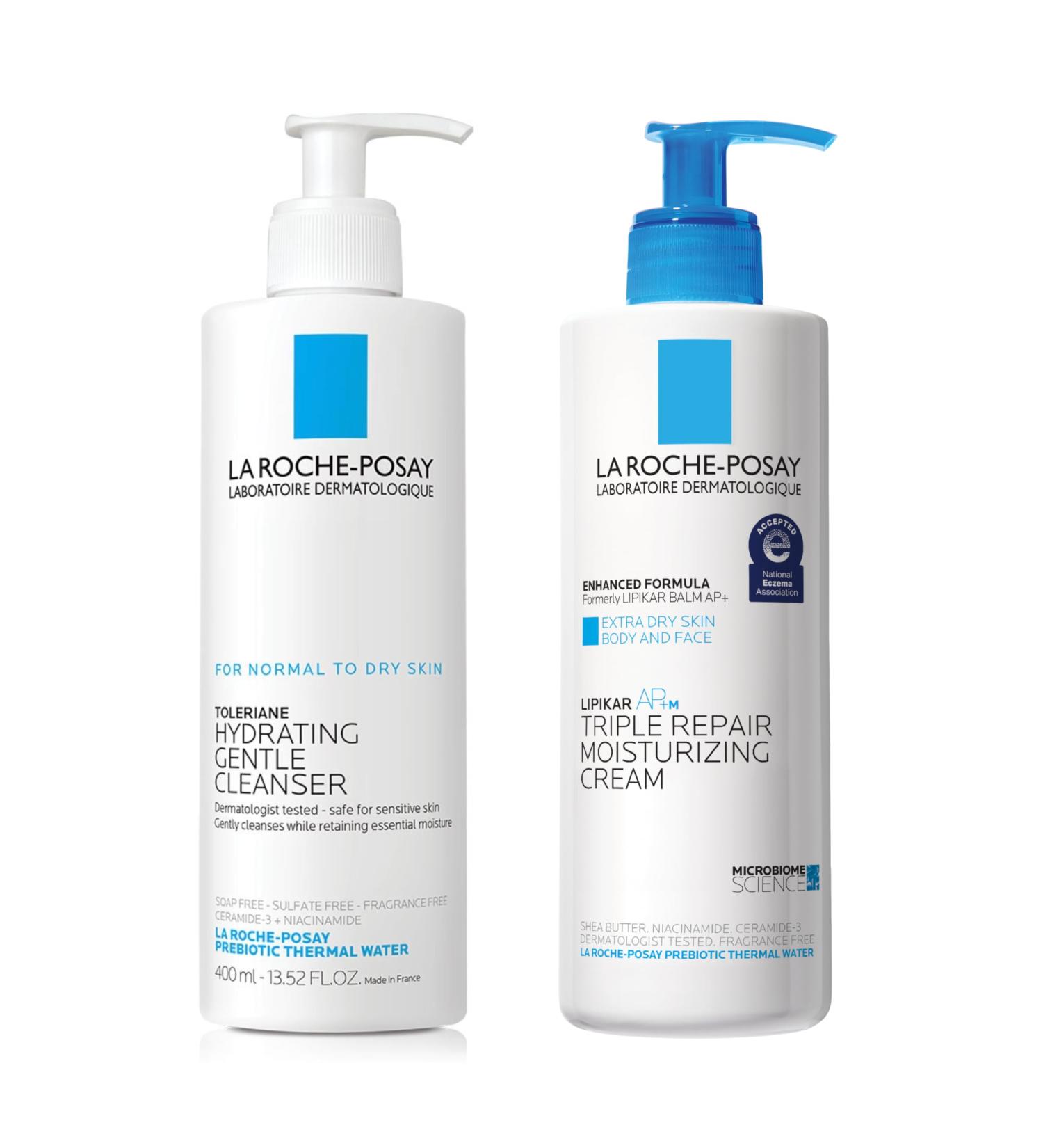 La Roche-Posay Lipikar AP+ Triple Repair Moisturizing Cream | Face & Body Lotion For Dry Skin | Shea Butter & Niacinamide Moisturizer | Gentle Face & Body Cream For Dry Rough & Sensitive Skin 13.52 Fl Oz (with Hydrating Ge  - Buy Online on GoSupps.com