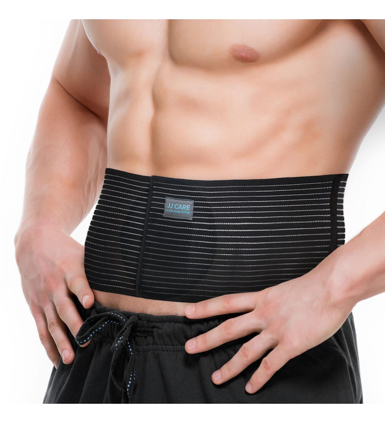 JJ CARE Umbilical Hernia Belt with Silicone Pads for Men & Women | Abdominal Binder for Post-Surgery Support - Buy Online on GoSupps.com