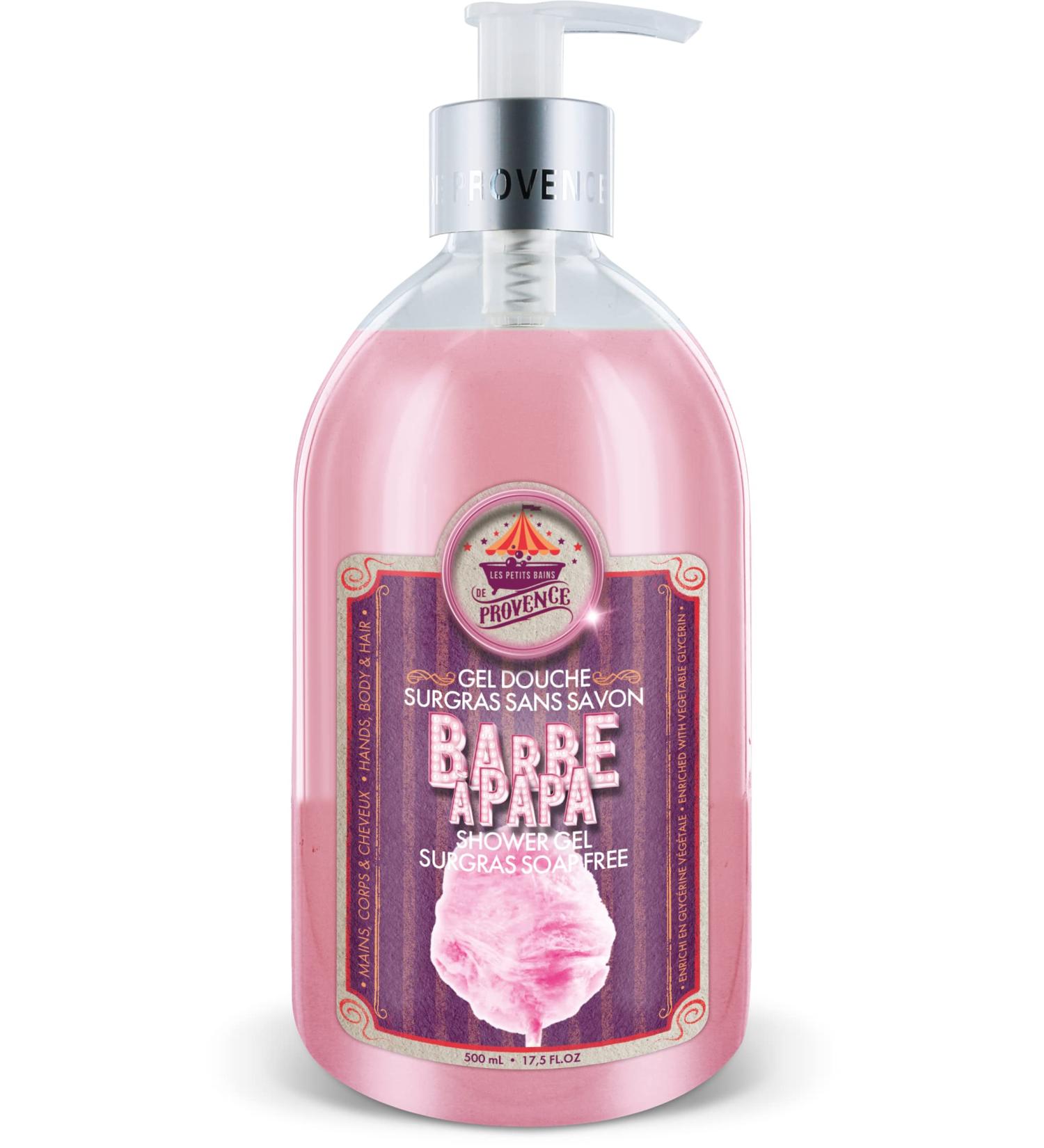 LES PETITS BAINS DE Provence Extra-rich soap-free shower gel Cotton Candy scent 500ml