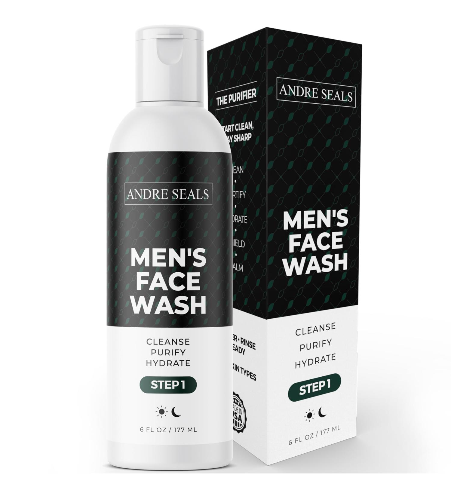 Men s Activated Charcoal Face Wash | Deep Cleanse Hydration with Organic Aloe & Coconut | Non-Drying Facial Cleanser for All Ages & Skin Types - Buy Online on GoSupps.com