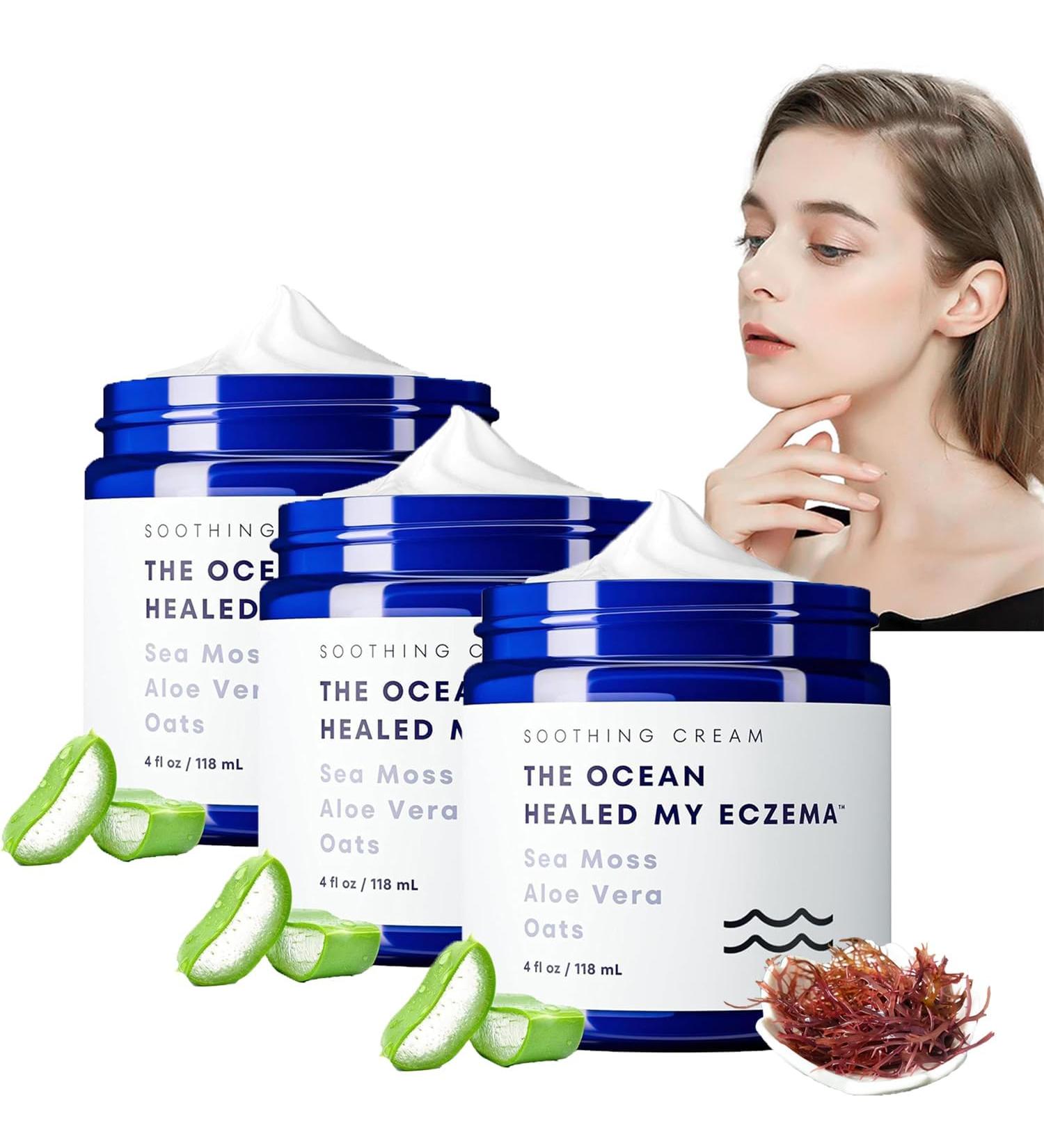 Cr me apaisante naturelle cr me visage pour femme hydratant r parateur peaux s ches et rougeurs 118 ml 3PCS - Buy Online on GoSupps.com