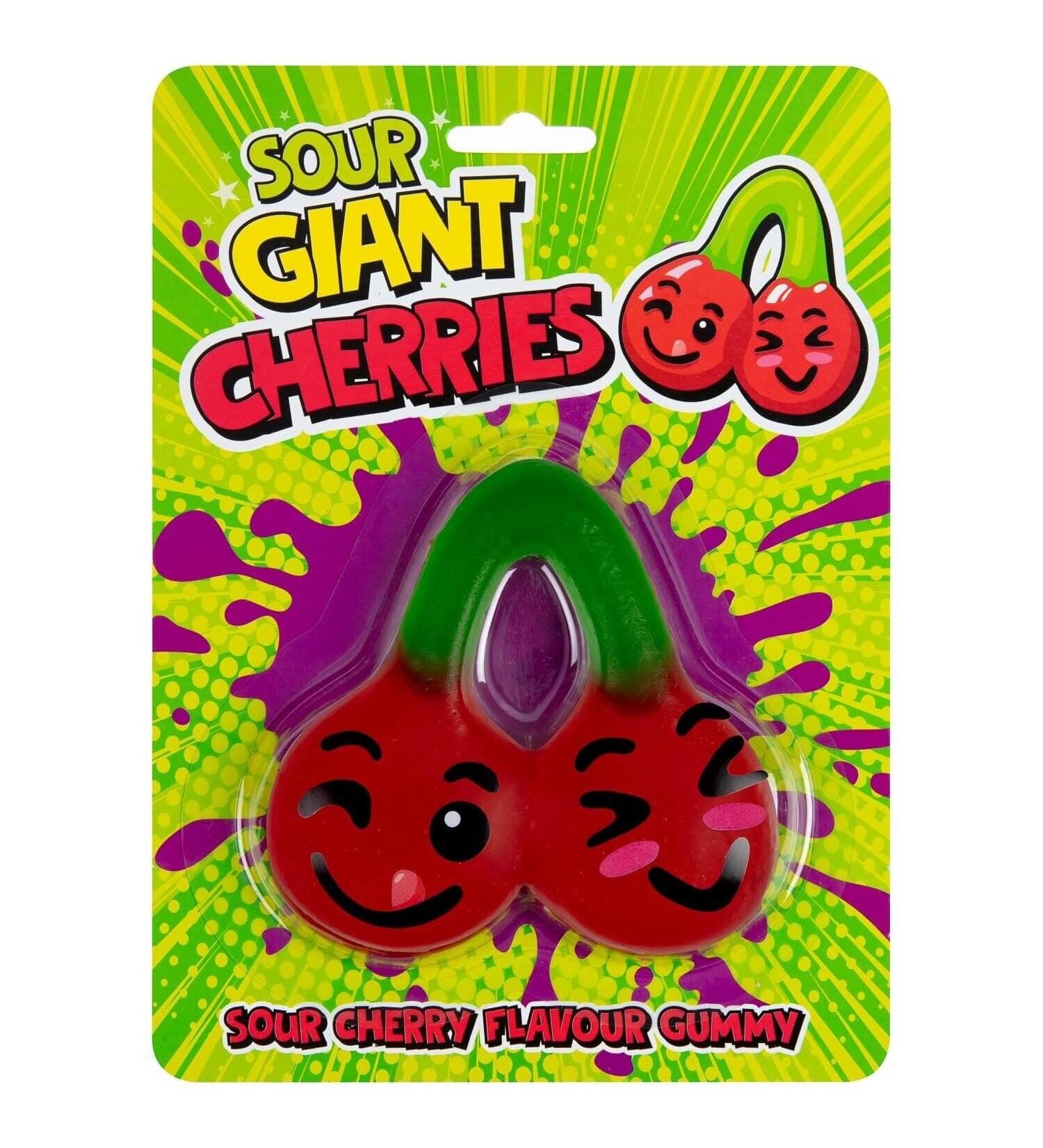 Giant Cherry Flavour Gummy Novelty Sweets Jelly 100gram (Giant Cherry) - Buy Online on GoSupps.com