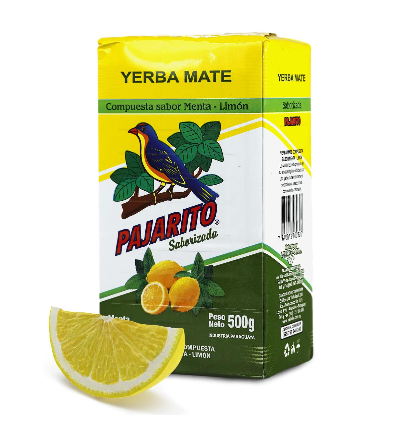  Yerbee Yerba Mate Tea Set Pajarito lemon 500 g | Yerba Mate du paraguay | Detox and Energy Drinks - Buy Online on GoSupps.com