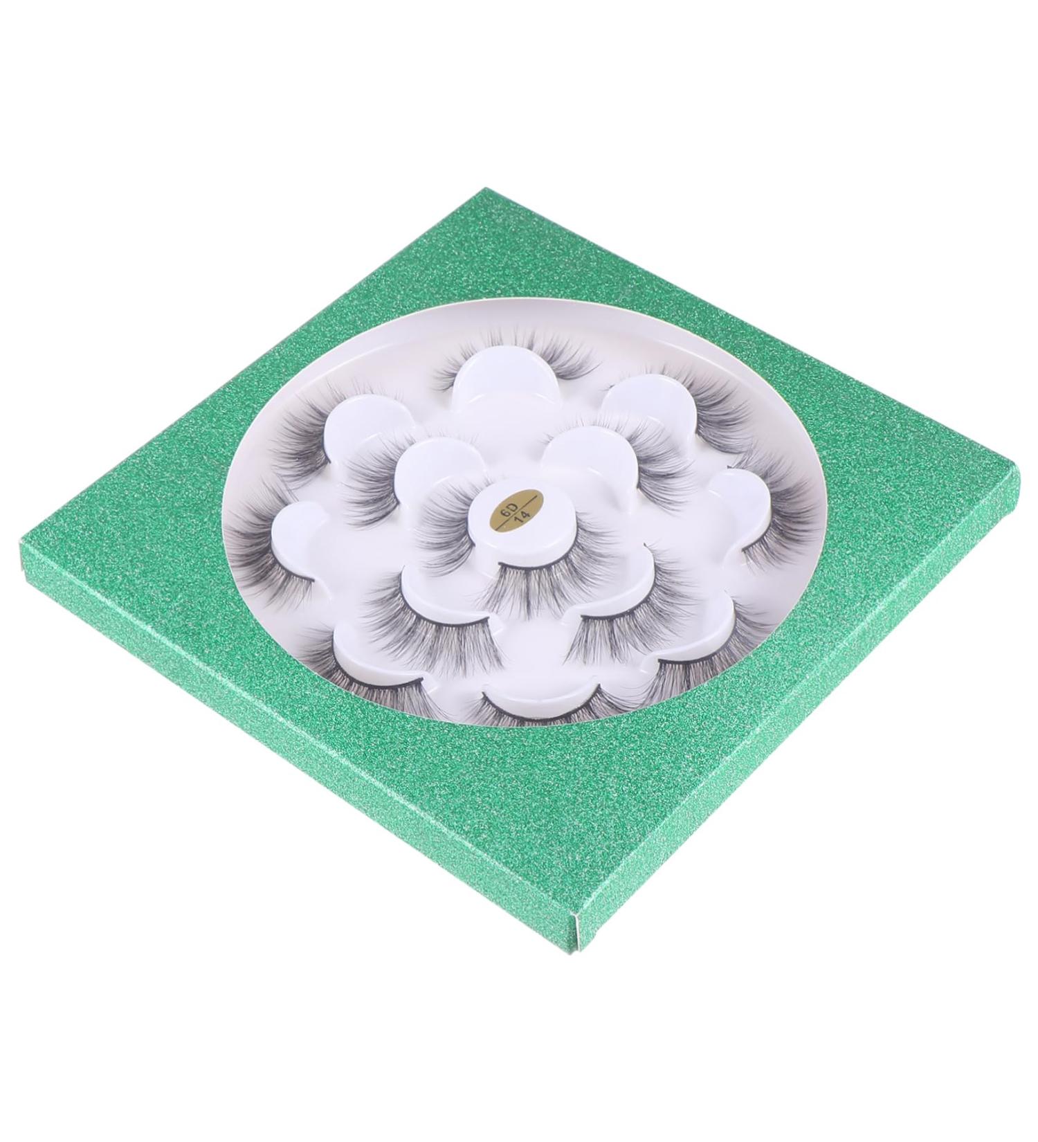 Beaupretty 7 Pairs Three-dimensional False Eyelashes Makeup False Eyelashes Fiber False Lashes Cosplay Fake Eyelashes Thick Eyelash Makeup 6d Dense Artificial Fiber - Buy Online on GoSupps.com