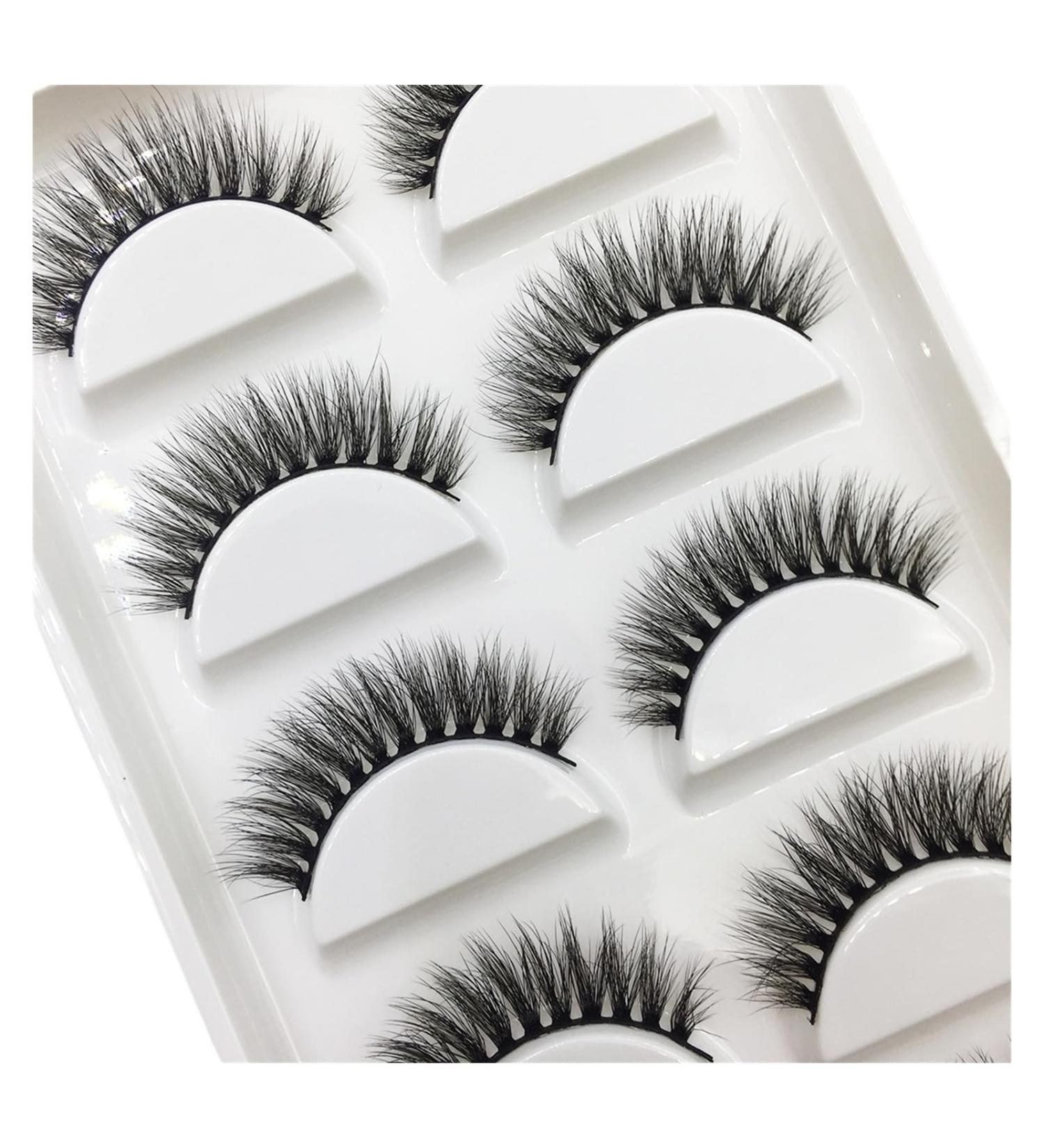 UAMOU 10/50 Boxes 37 Style 5 Pairs Natural 3D False Eyelashes Makeup Fake Eye Lashes Faux Cils Make Up Beauty Maquillaje Cheerfully (Color : 5Pairs S19 Size : 10 Boxes 50Pairs) - Buy Online on GoSupps.com