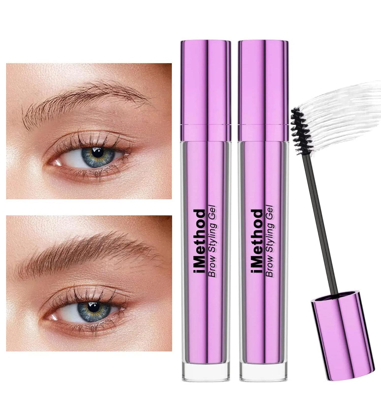 iMethod Eyebrow Gel Clear - 2 Pcs for Fuller & Natural Look | Brow Glue, Mascara, Wax | Long-lasting Formula - Buy Online on GoSupps.com