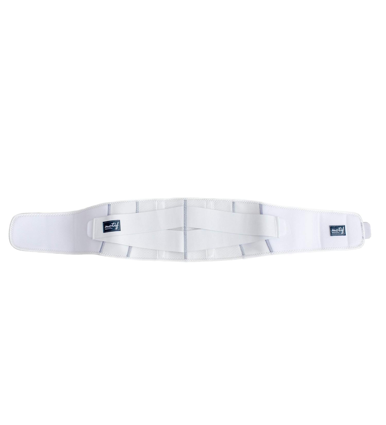 Motif Medical Pregnancy Support Band - White (Large) | Relieves Pressure on Abdomen, Lower Back, Hips, Pelvis - Buy Online on GoSupps.com