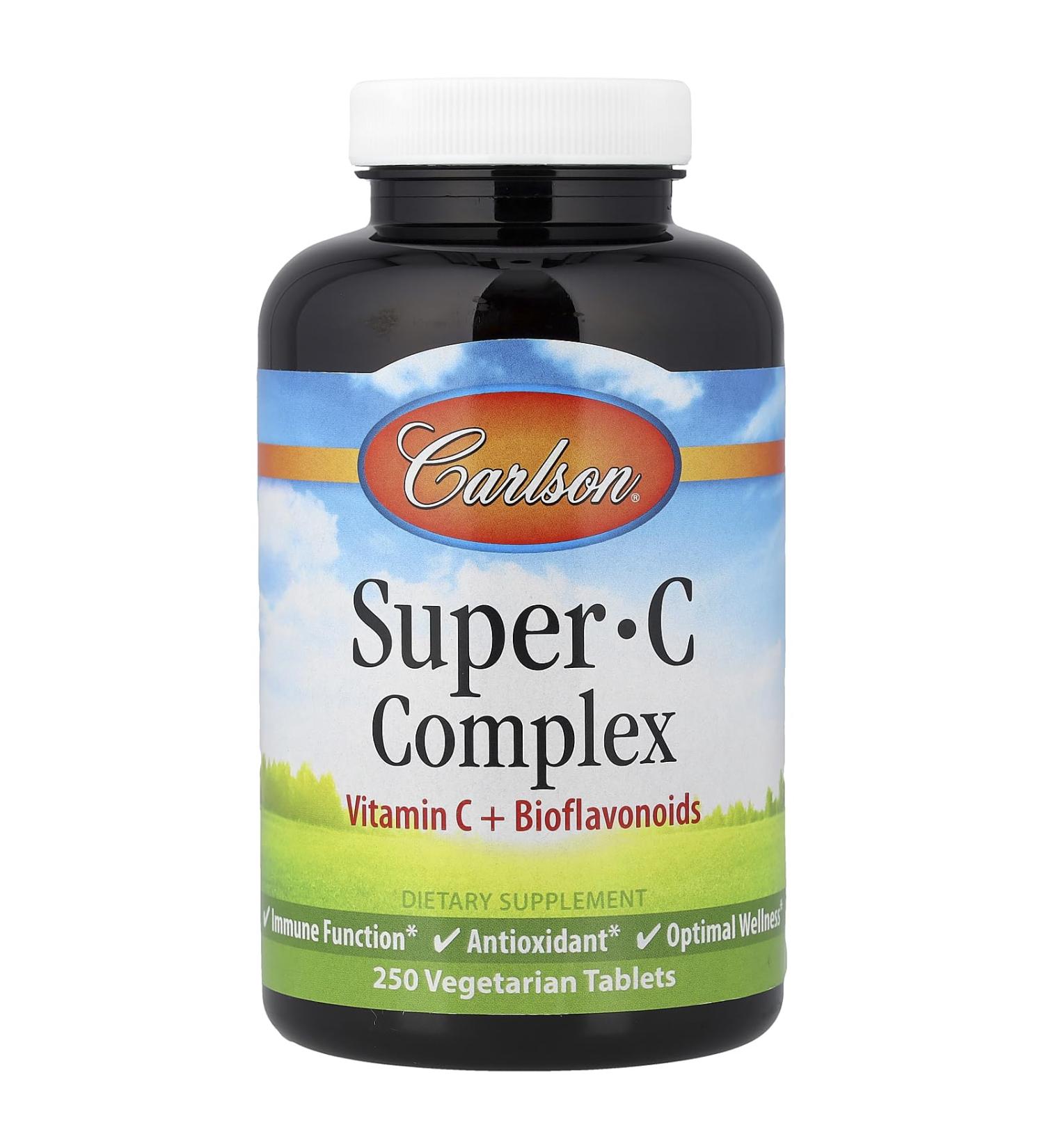 Carlson Labs Super C Complex Bioflavonoids and C 250 Tablets