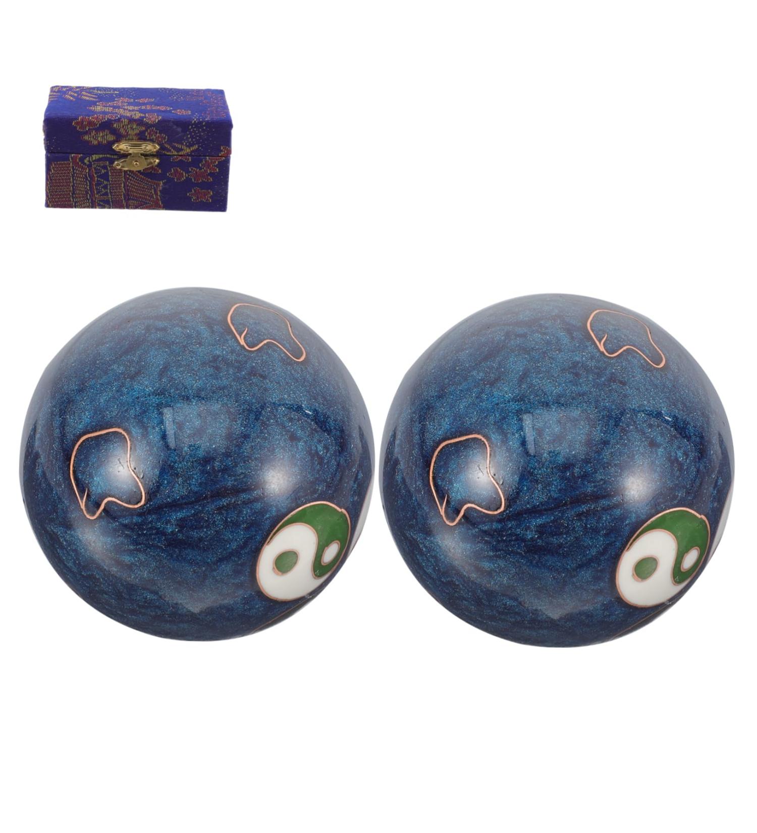 Buy Gleavi Metal Handball Set | Durable Hand Training & Meditation Balls for Fitness | International Shipping Available - Buy Online on GoSupps.com