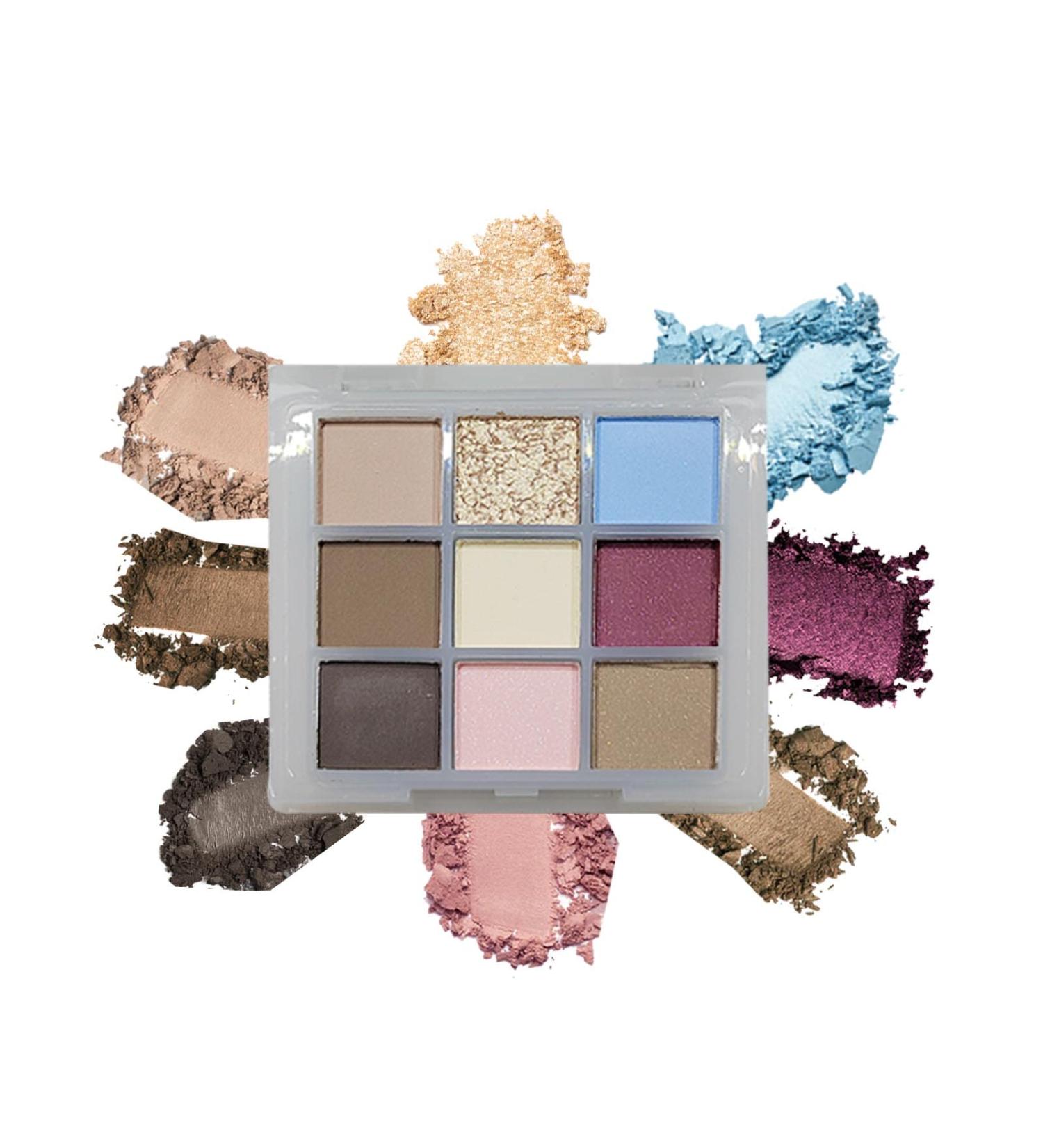 Daeuwiutr Blue Eyeshadow Palette - 8 Blue Shimmer Shades - Highly Pigmented, Long Lasting, Waterproof - 9 Color Palette for Eye Brightening - Hypoallergenic Formula - Buy Online on GoSupps.com