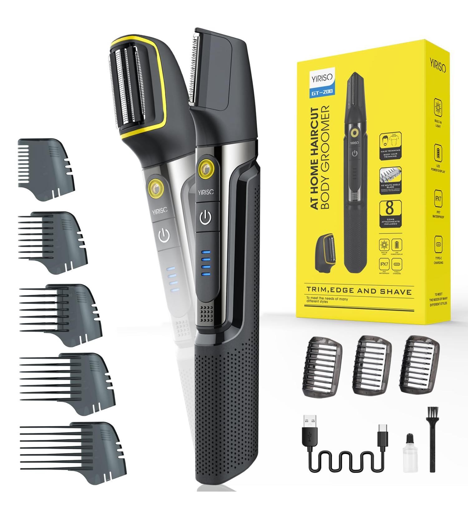 Manscape Groin & Body Hair Trimmer - Dual-Head Ball Shaver Waterproof Groomer for Men - Best Pubic & Back Hair Removal Tool - Buy Online on GoSupps.com