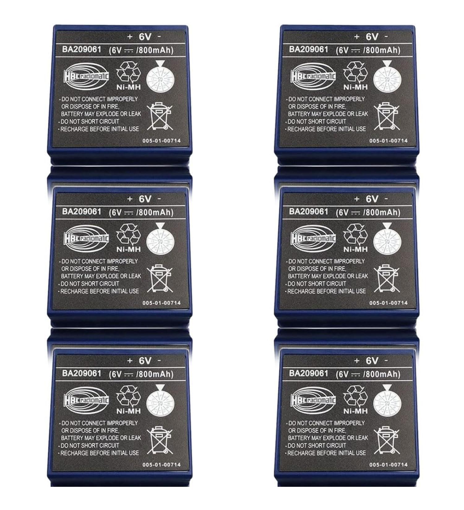 Buy (6 Pack) 800mAh 6V BA209061 NI-MH Batteries for HBC BA209061 Remote Control Pump Truck - International Shipping Available - Buy Online on GoSupps.com