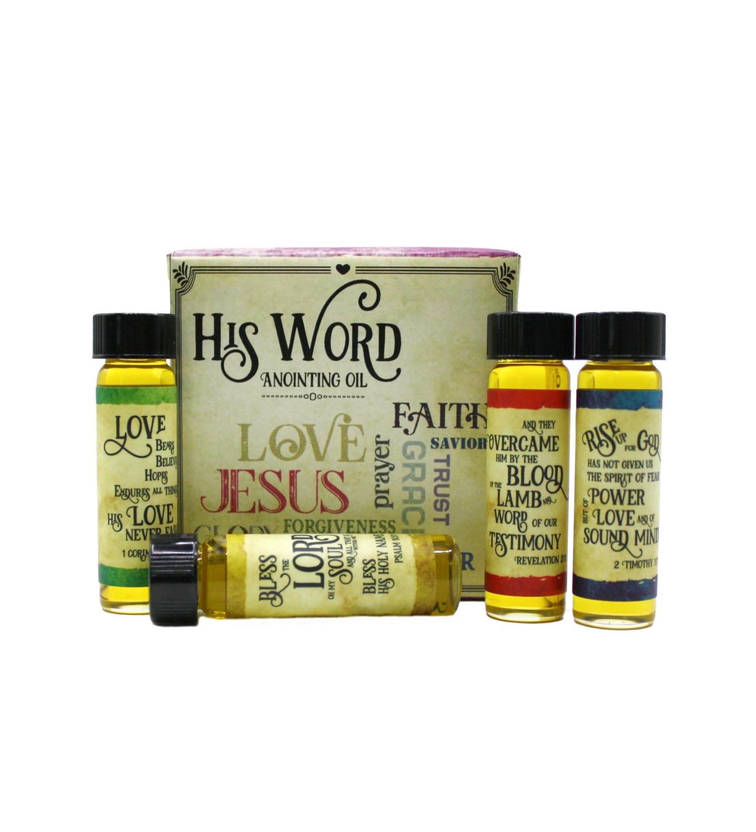 His Word Anointing Oil Gift Set - Unscented - Scripture Group 1 - Buy Online on GoSupps.com