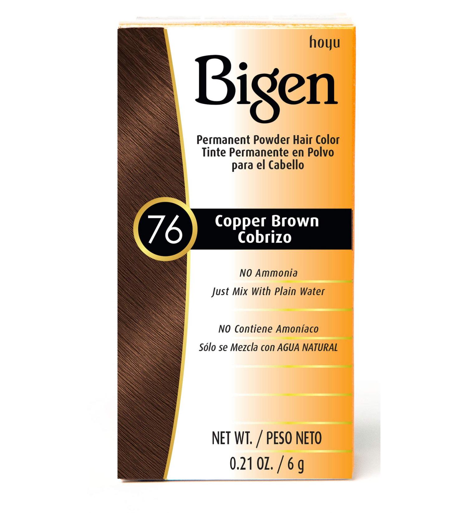Buy #76 Copper Brown Bigen Permanent Powder - 3 Pack | Long-Lasting Hair Color for International Shipping - Buy Online on GoSupps.com