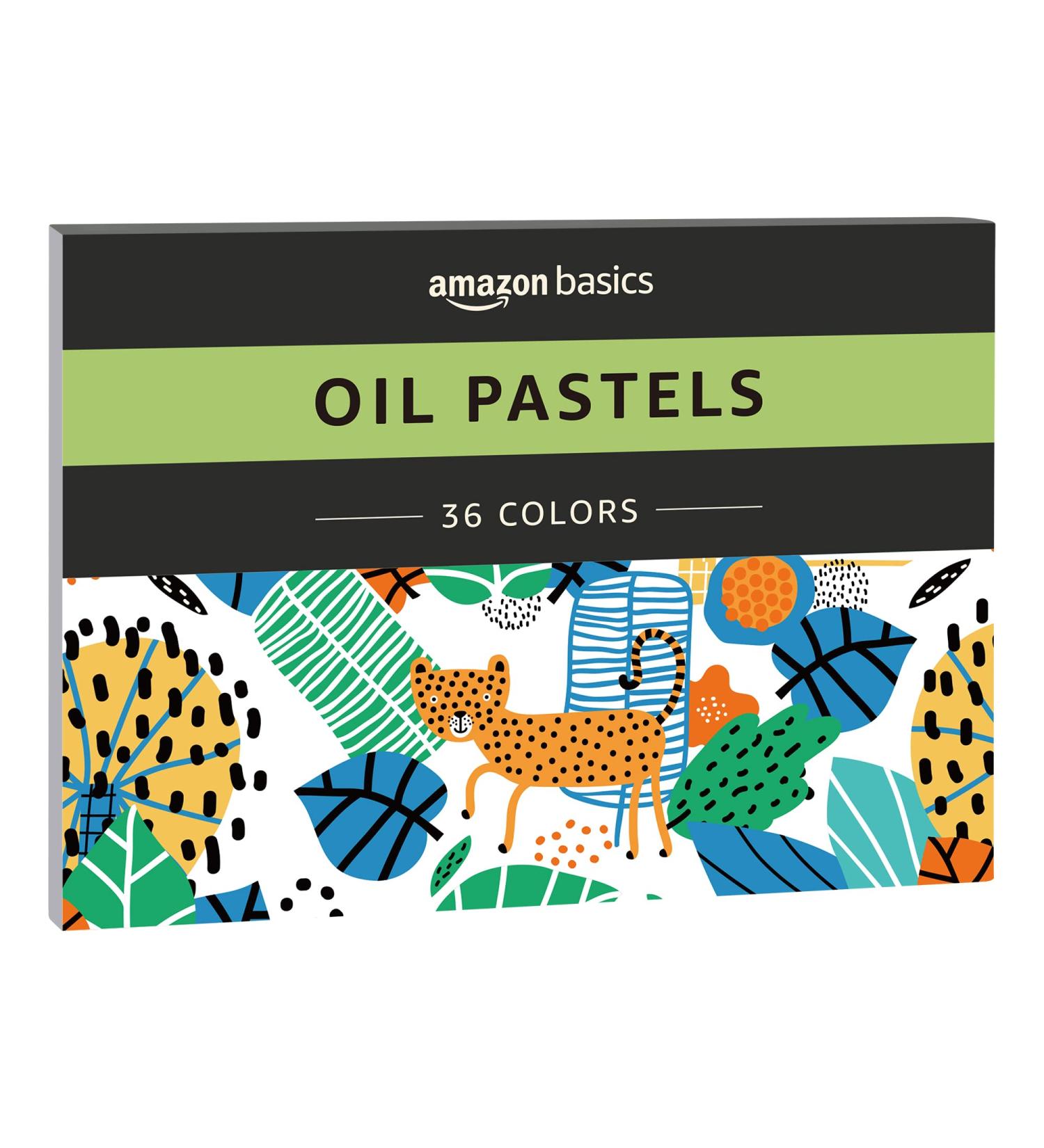 Amazon Basics 36-Count Washable Oil Pastels Crayon Set - Multiple Colors - Buy Online on GoSupps.com
