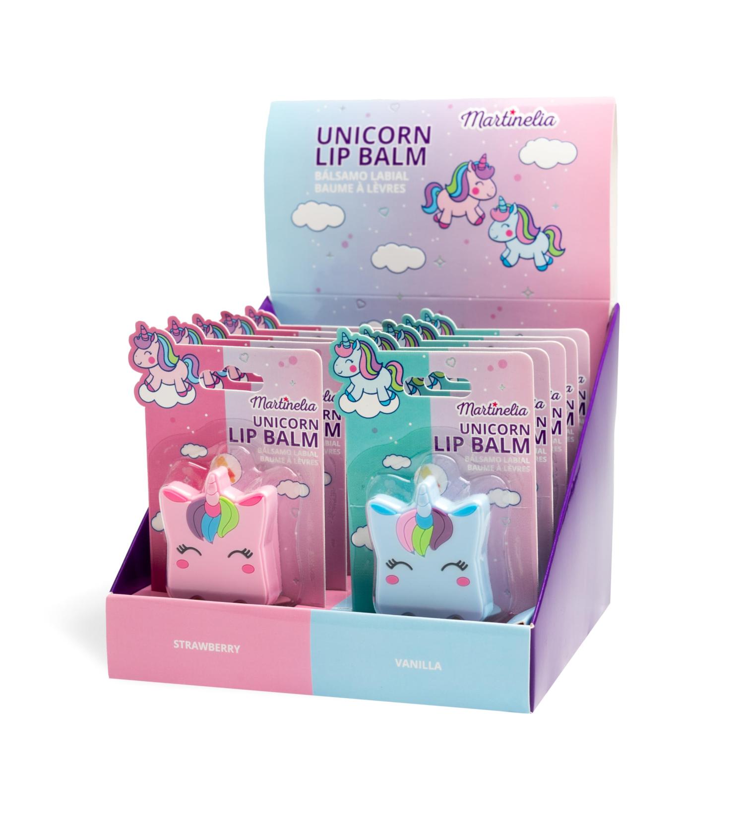 MARTINELIA - Unicorn Lip Balm For Kids - Flavored Lip Stick For Girls - Moisturizing Balm - Toxic Free - Random Strawberry or Vanilla Model - 1 unit - Buy Online on GoSupps.com