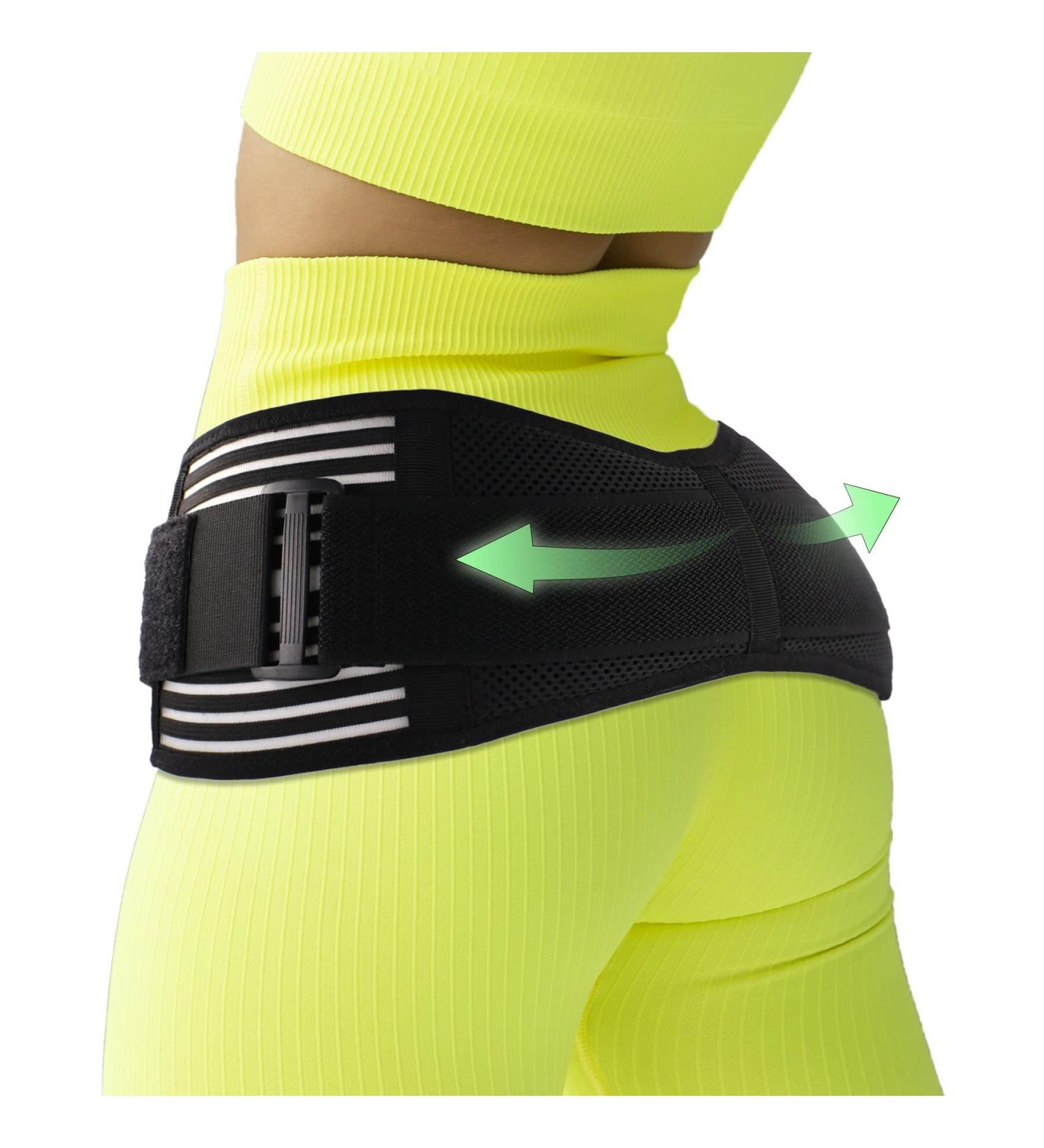 Wellgood Sacroiliac Hip Belt for Women and Men | SI Joint Hip Belt for Relief of Sciatic, Pelvic, and Lower Back Pain | Inner Anti-Slip Strip | Stabilizes SI Joint | Trochanter Belt | Black Regular 25''-42 - Buy Online on GoSupps.com