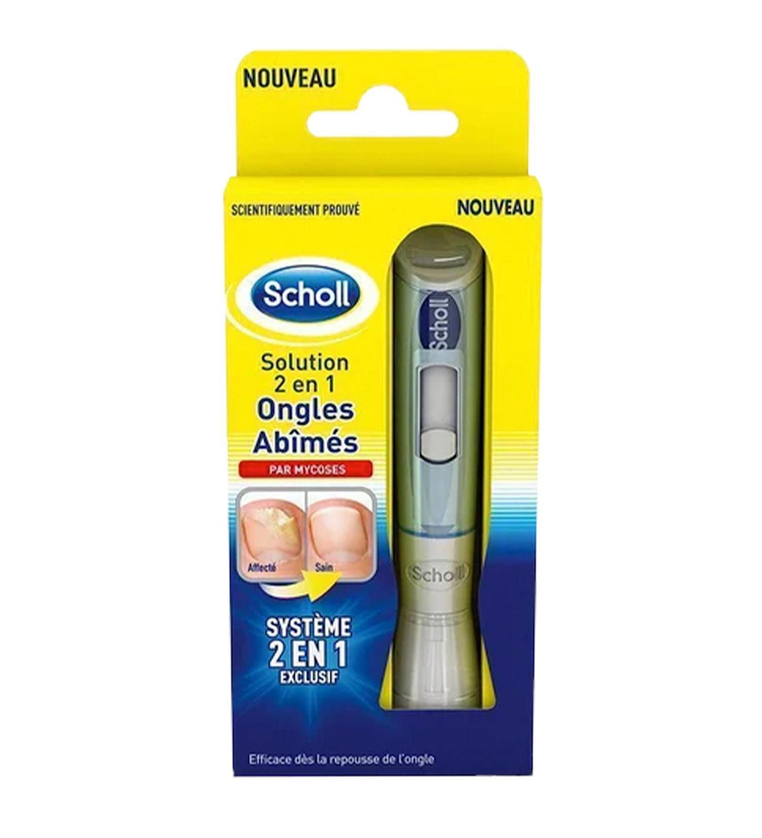 Scholl 2-in-1 Nail Treatment Solution Damaged by Mycosis - Results in 2 Weeks - Easy to Use - Penetrates and Treats at Source - Buy Online on GoSupps.com