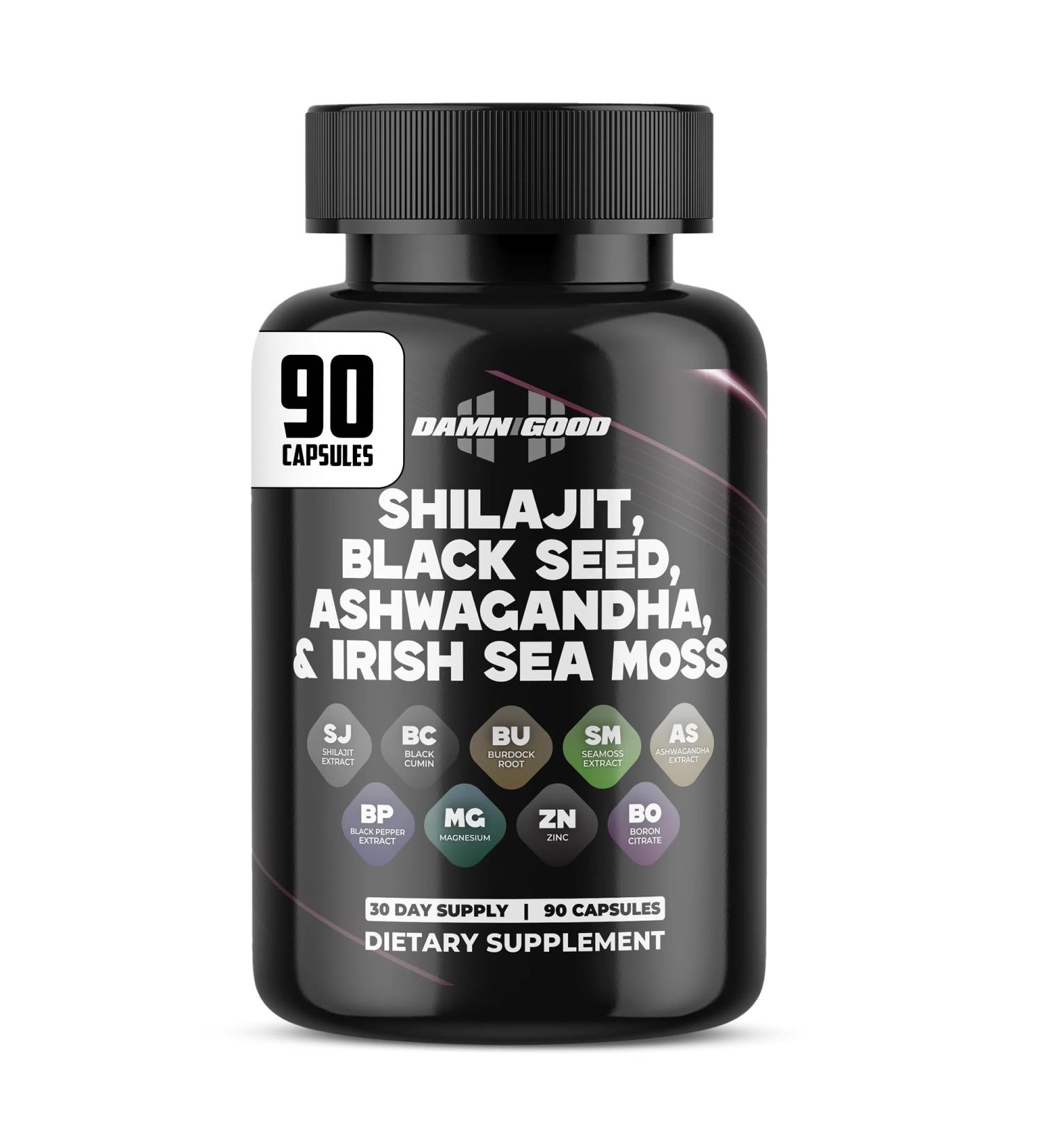 DAMN GOOD The Hodge Twins Maximum Vitality Organic Shilajit Capsules Men s Daily Energy & Stamina Booster Sharper Focus & Strength w/Ashwagandha for Men Performance Supplement 90Count - Buy Online on GoSupps.com