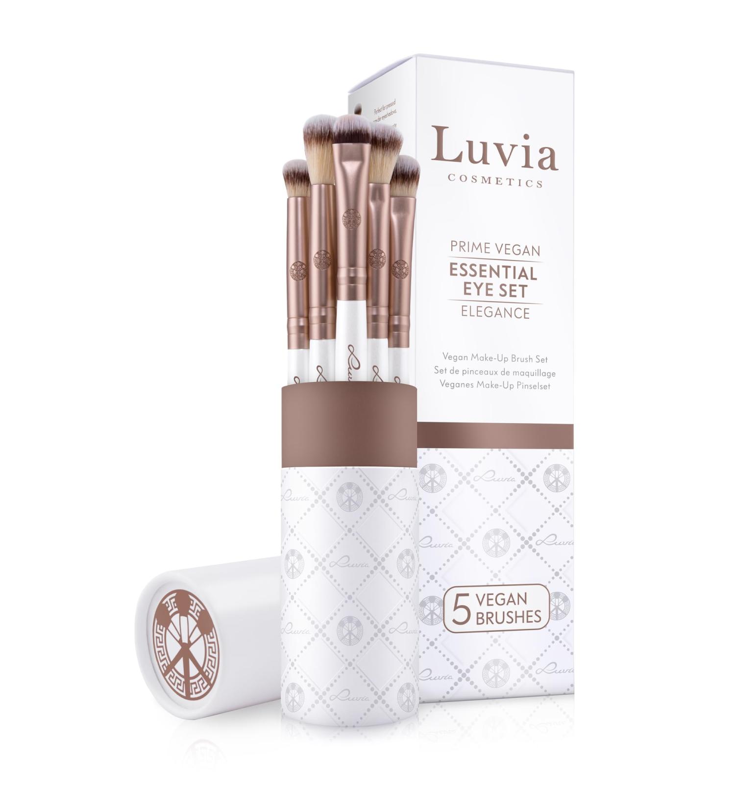 Shop Luvia Eye Brush Set - Essential 5 Vegan Eyeshadow Brushes for Perfect Blending & Application | International Shipping Available - Buy Online on GoSupps.com
