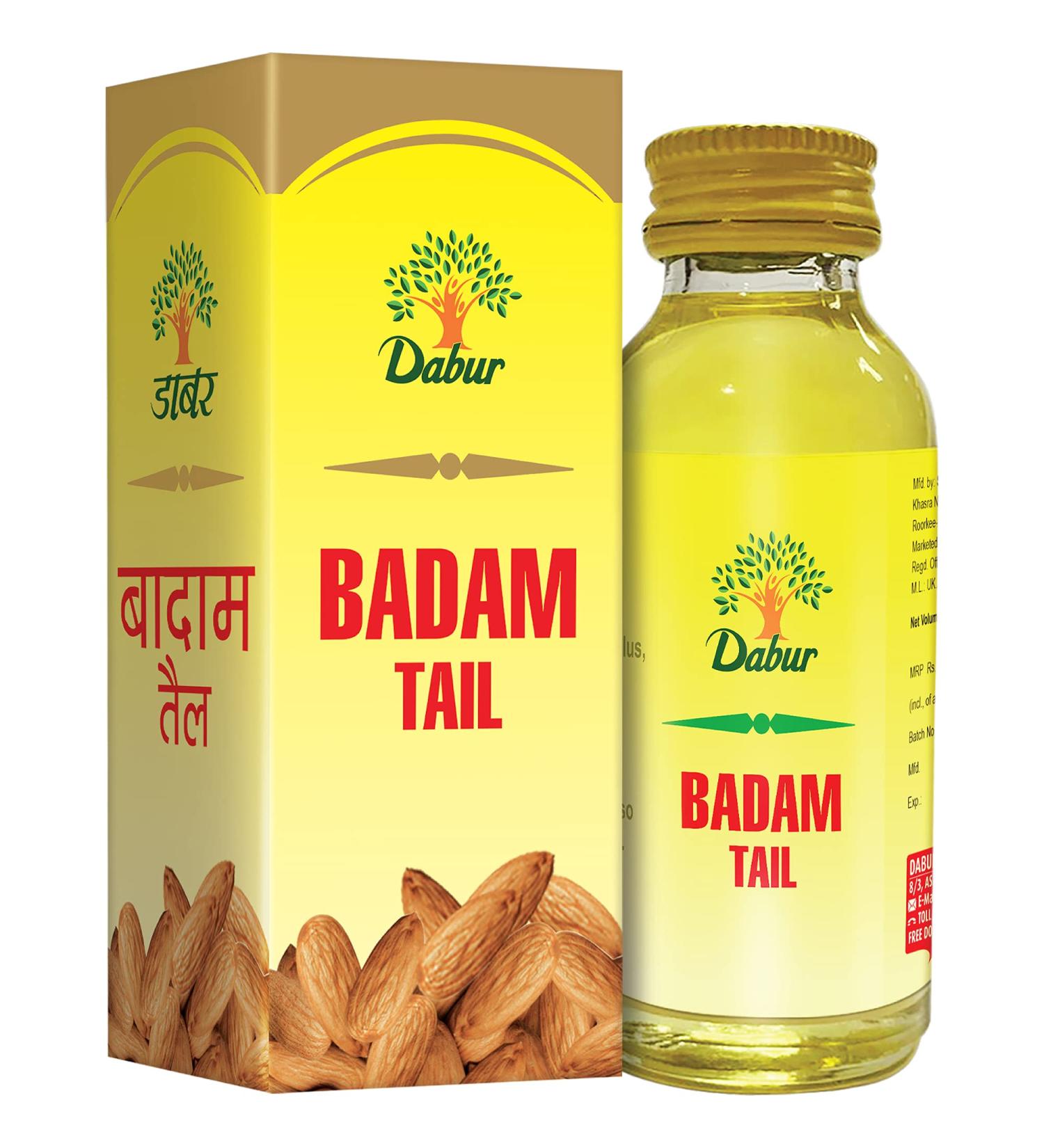 Dabur Badam Tail - 100% Pure Almond Oil - 50 ml - Buy Online on GoSupps.com