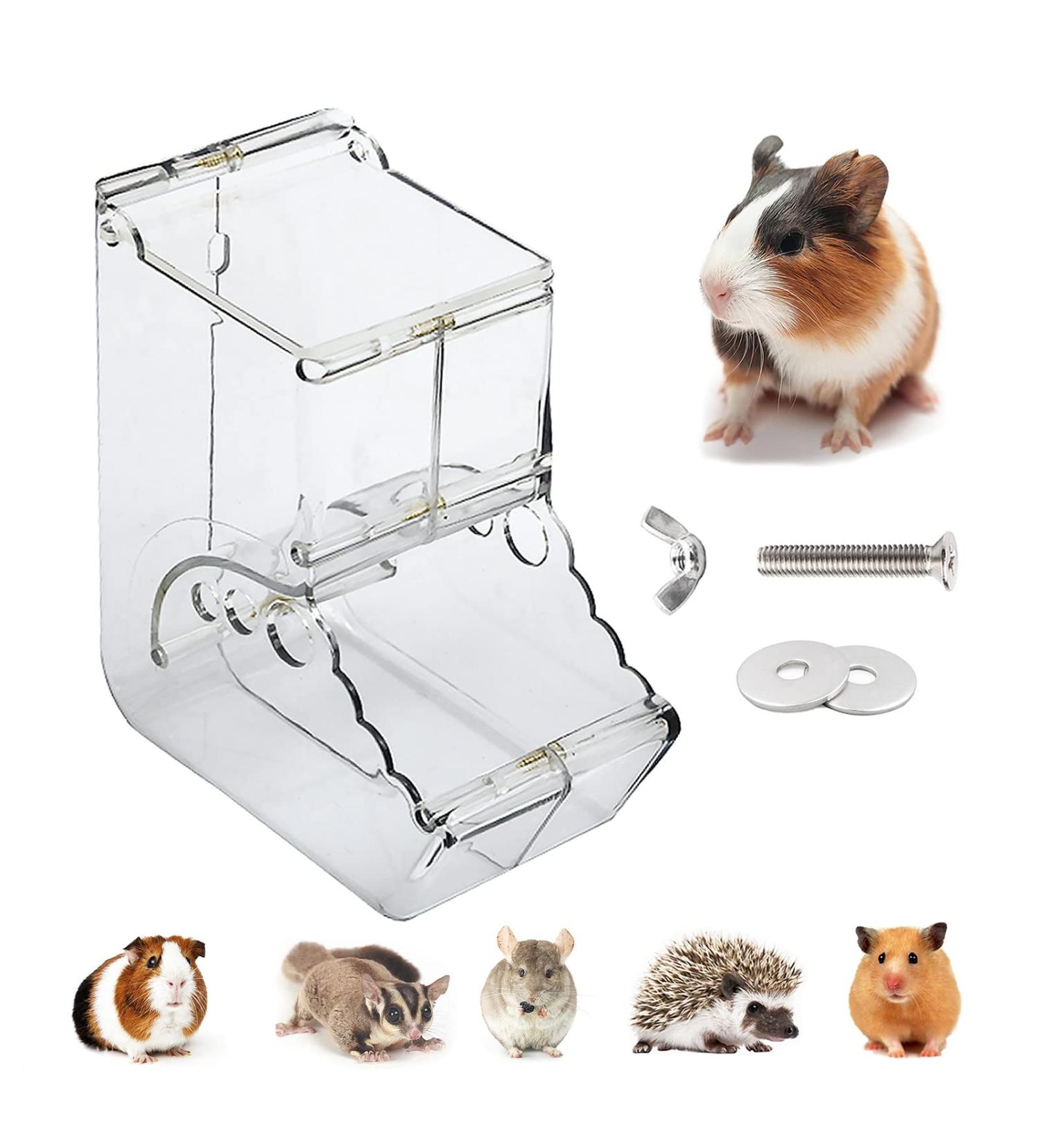 Small Animal Automatic Feeder 400ml - Ideal Food Storage Bowl for Hamsters, Gerbils, Mice, Hedgehogs, Guinea Pigs & More - Buy Online on GoSupps.com
