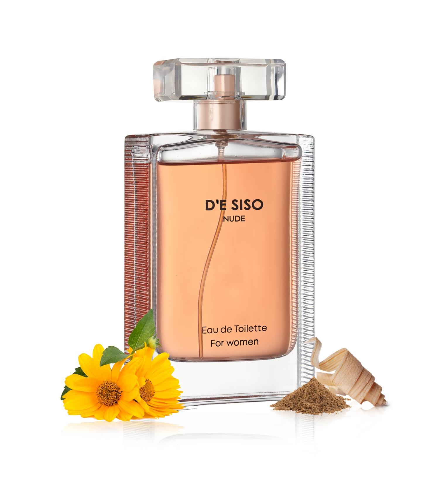 D'e Siso Classic Nude Sweet Perfume for Women - Eau de Toilette Floral Fragrance with Vanilla Jasmine Bulgarian Rose Vetiver Patchouli and Musky Ingredients - Perfume de Mujer (100ml 3.4Oz) - Buy Online on GoSupps.com
