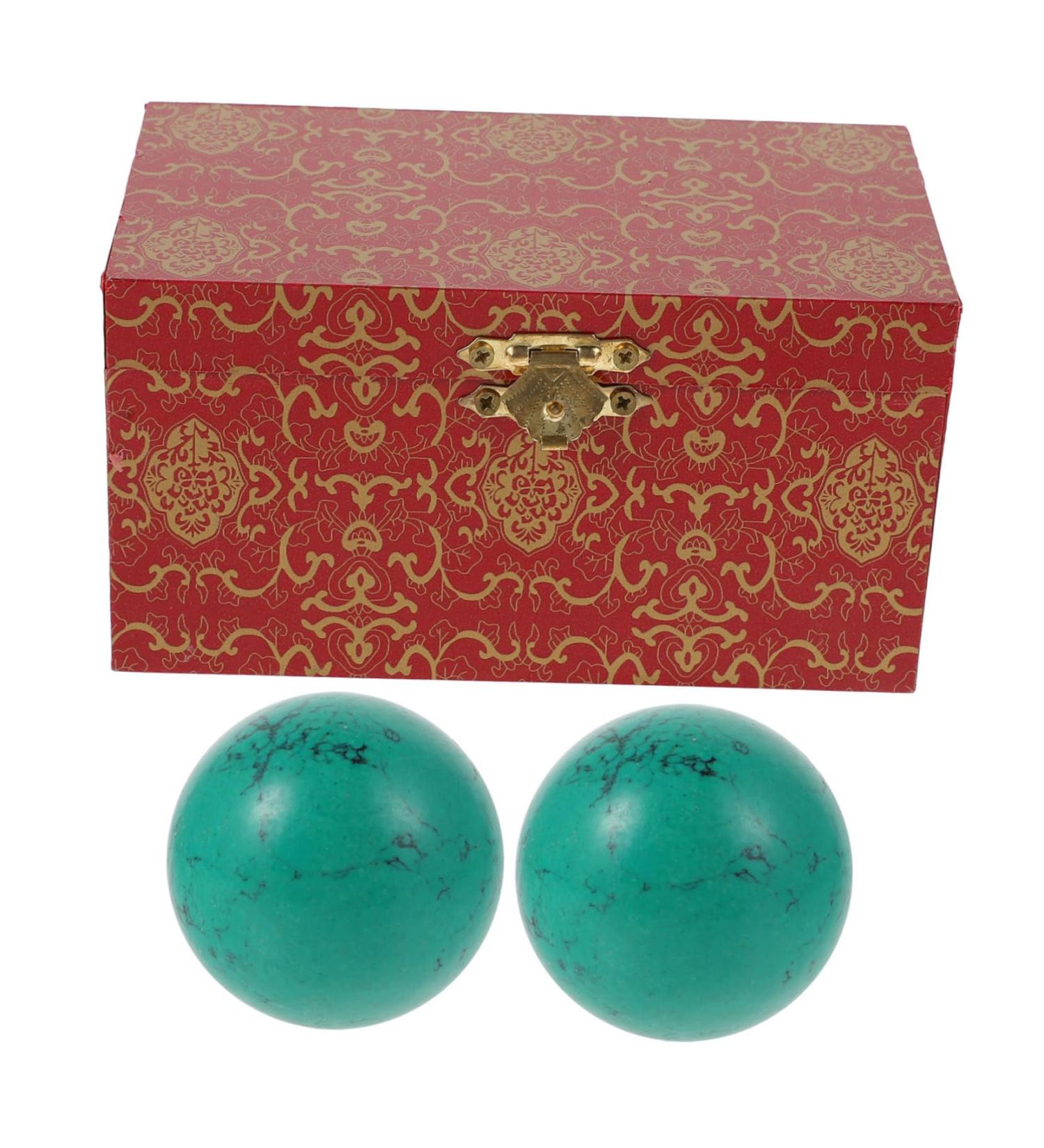 Fomiyes 2-Pack Turkish Handball Massage Balls | Strengthen Wrists & Enhance Hand Exercises | Durable Wooden Fitness Training Balls - Buy Online on GoSupps.com