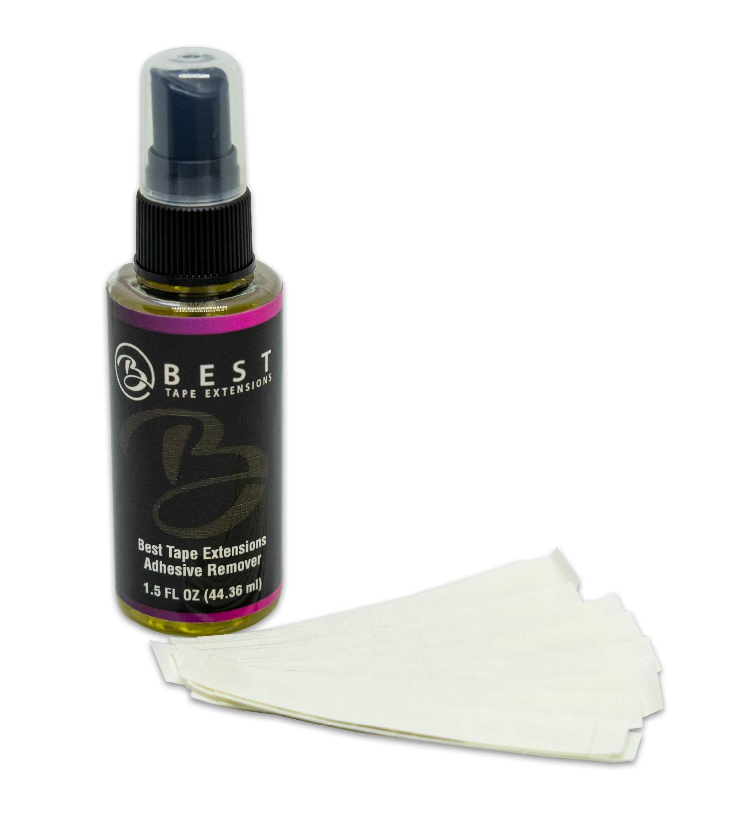 Hair Extensions Re-Tape Kit - 15 No Shine Tape Strips & C-22 Citrus Solvent Spray for Wigs & Hair Systems - Gentle on Skin - Buy Online on GoSupps.com