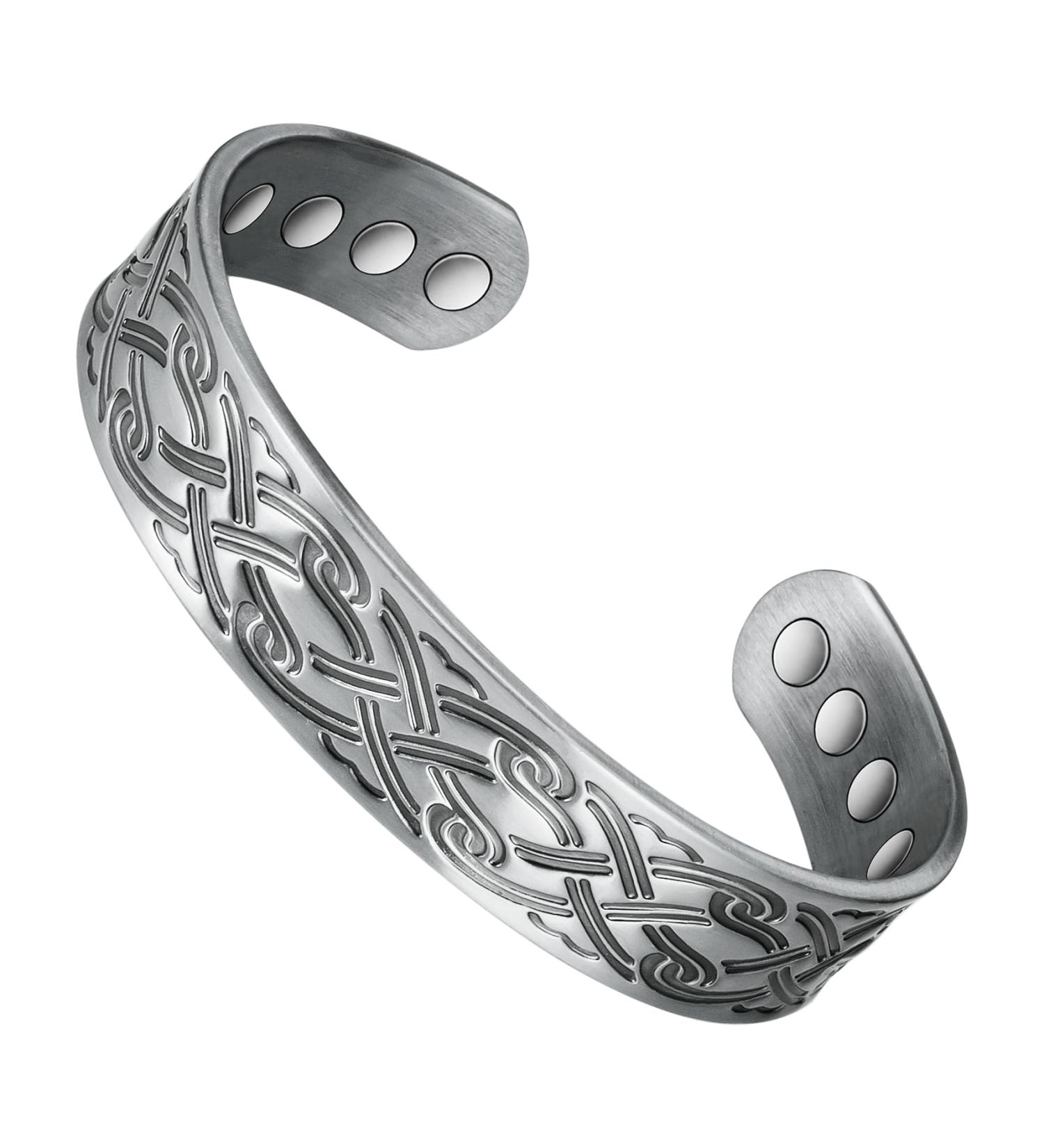 Pure Copper Magnetic Therapy Arthritis Bracelet for Men - Relieve Pain & Enhance Lymphatic Drainage - Buy Online on GoSupps.com