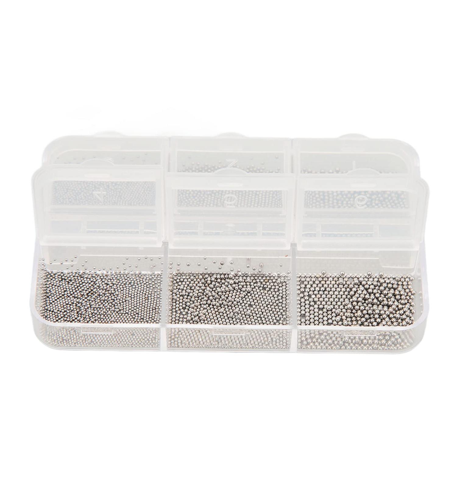 Nail Beads Professional Mini Nail Beads DIY Unique Elegant Decoration for Nail Salon (Carbon Black) - Buy Online on GoSupps.com